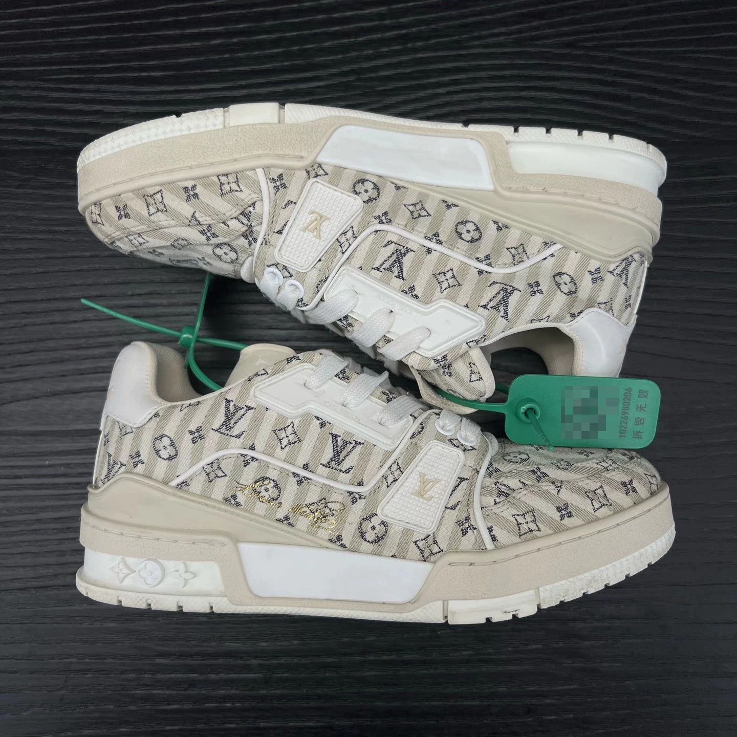 Louis Vuitton LV Trainer Tan 37 Mint Size US 6 / IT 36 - 3 Thumbnail