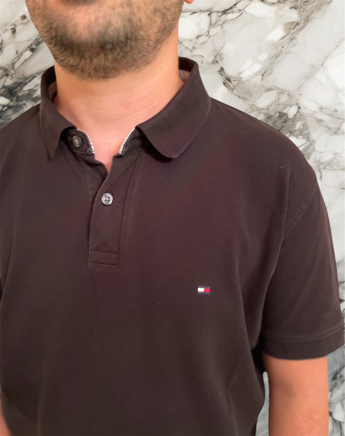 Vintage Tommy Hilfiger Brown Polo Shirt Size US XL / EU 56 / 4 - 3 Thumbnail