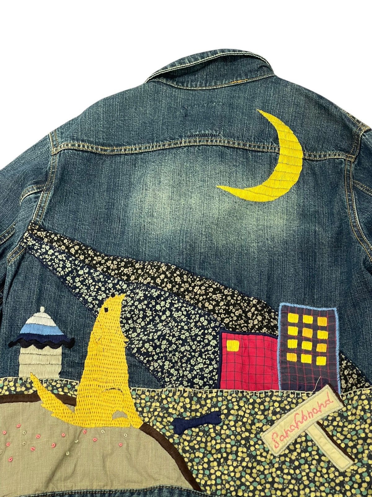 Comme des Garcons Embroydery Art Sarah Brand Denim Jacket 7🟩2 Size US S / EU 44-46 / 1 - 4 Thumbnail