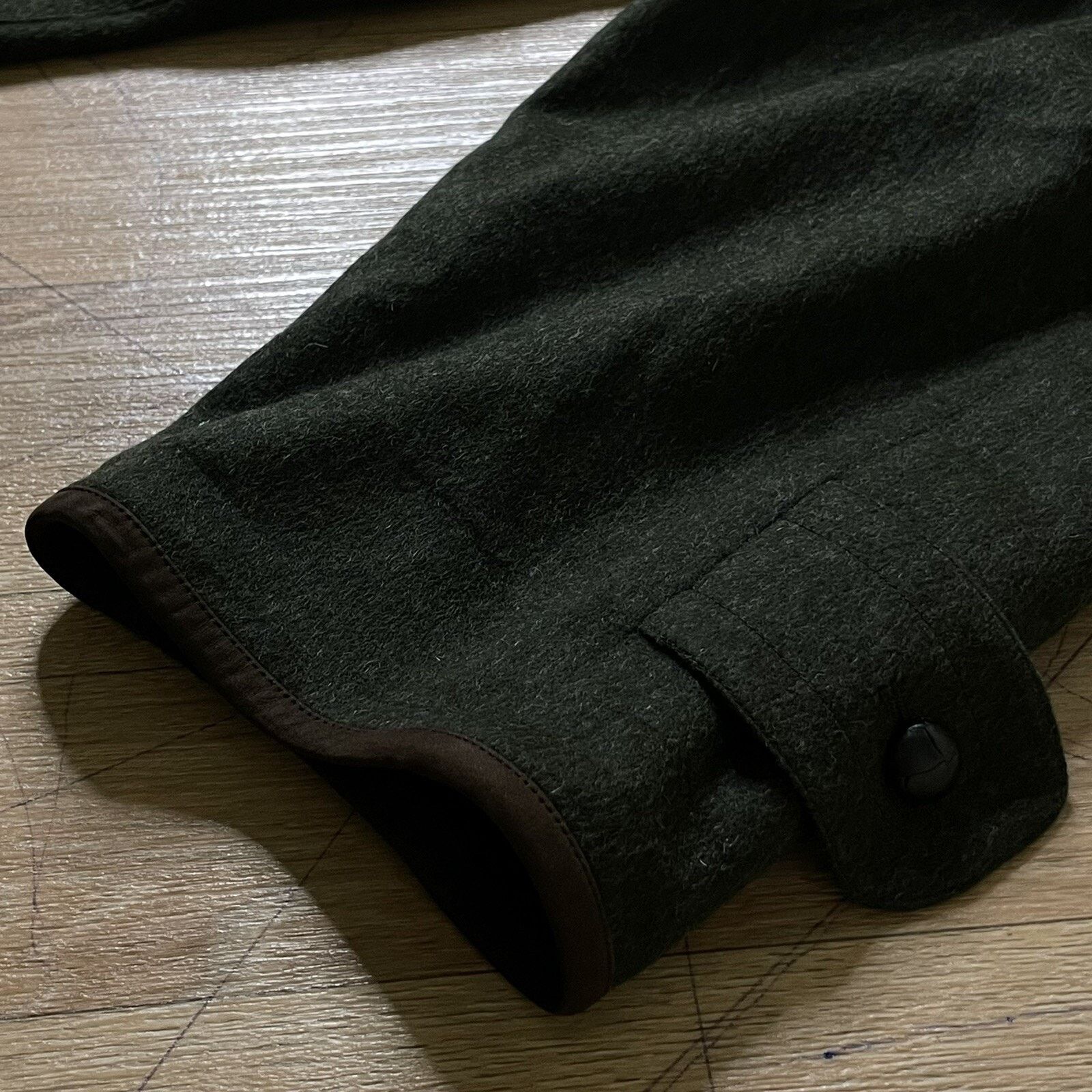 Burberry Burberry Trench Coat jacket ALPACA VIRGIN WOOL green olive Size US XL / EU 56 / 4 - 12 Thumbnail