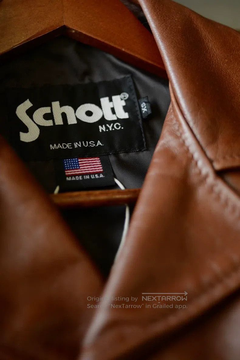 Schott Schott Cowhide midi leather jacket Size US XS / EU 42 / 0 - 4 Thumbnail