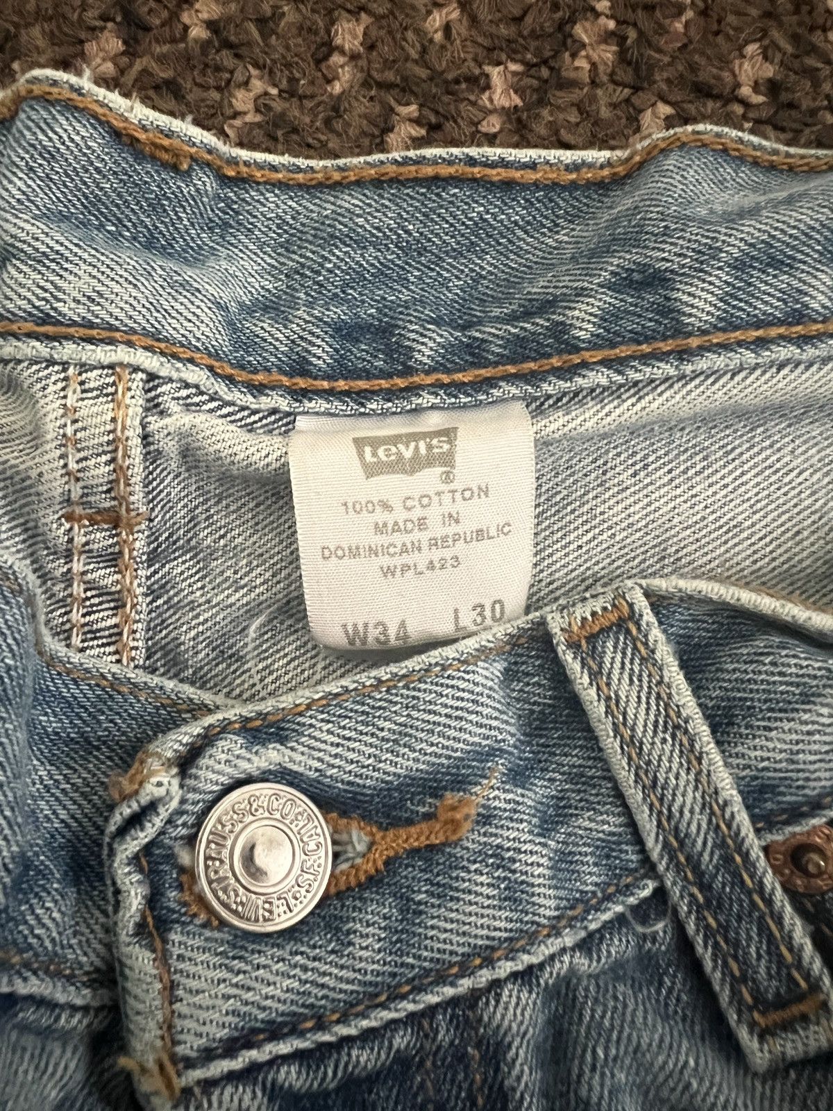 Levi's Levi’s Repaired 501 W33 L31 Size US 33 - 3 Thumbnail