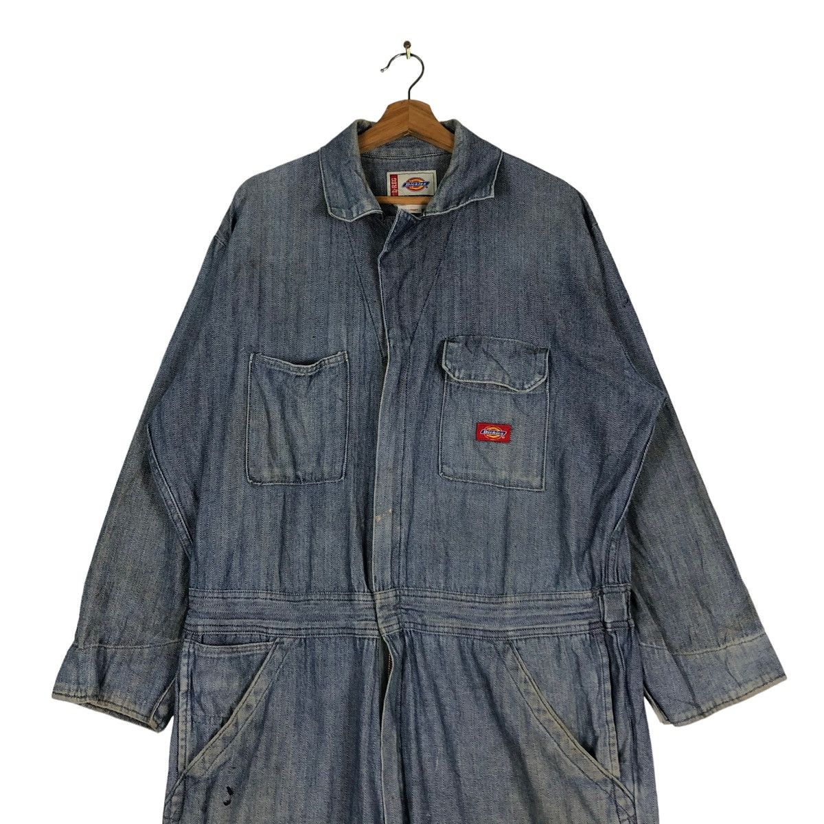 Japanese Brand 🔥VINTAGE A LEGEND IN WORK DICKIES HBT DESIGN WORK COVERALL Size US 40 / EU 56 - 4 Thumbnail