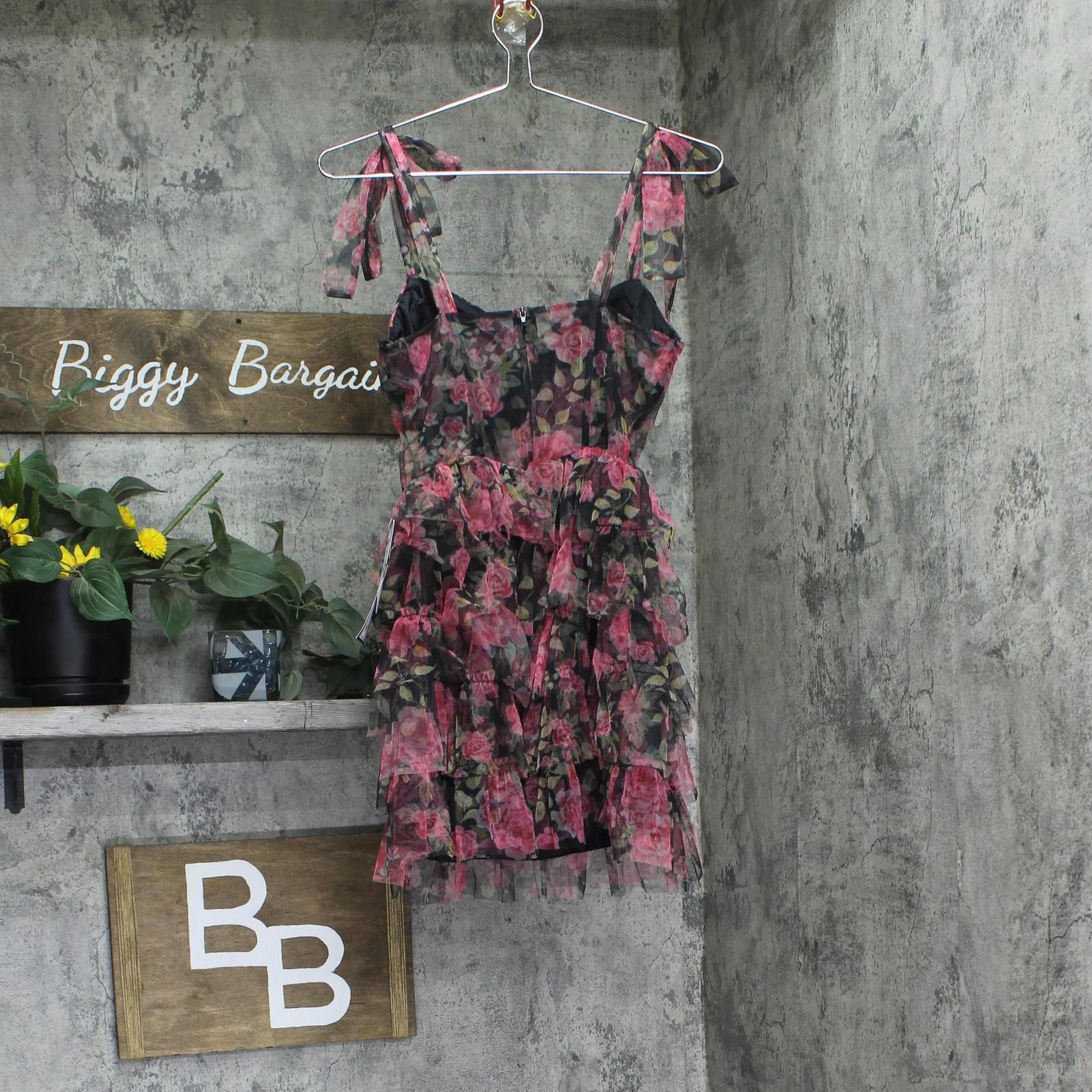 Other B. Darlin Mini Dress Sleeveless P25ae07 Black / Pink 7/8 Size M / US 6-8 / IT 42-44 - 2 Thumbnail