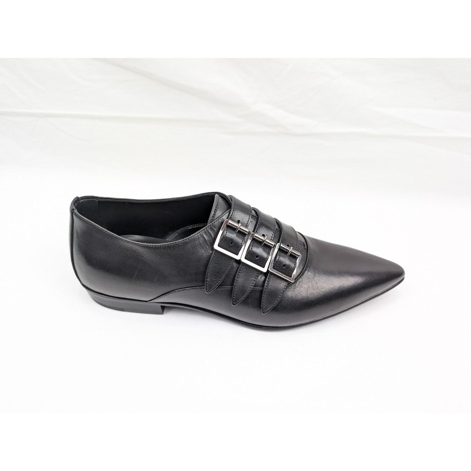 Saint Laurent Paris o1rshd1 Q:2 / Levine 15 Derby Shoes in Nero Size US 9 / EU 42 - 1 Thumbnail