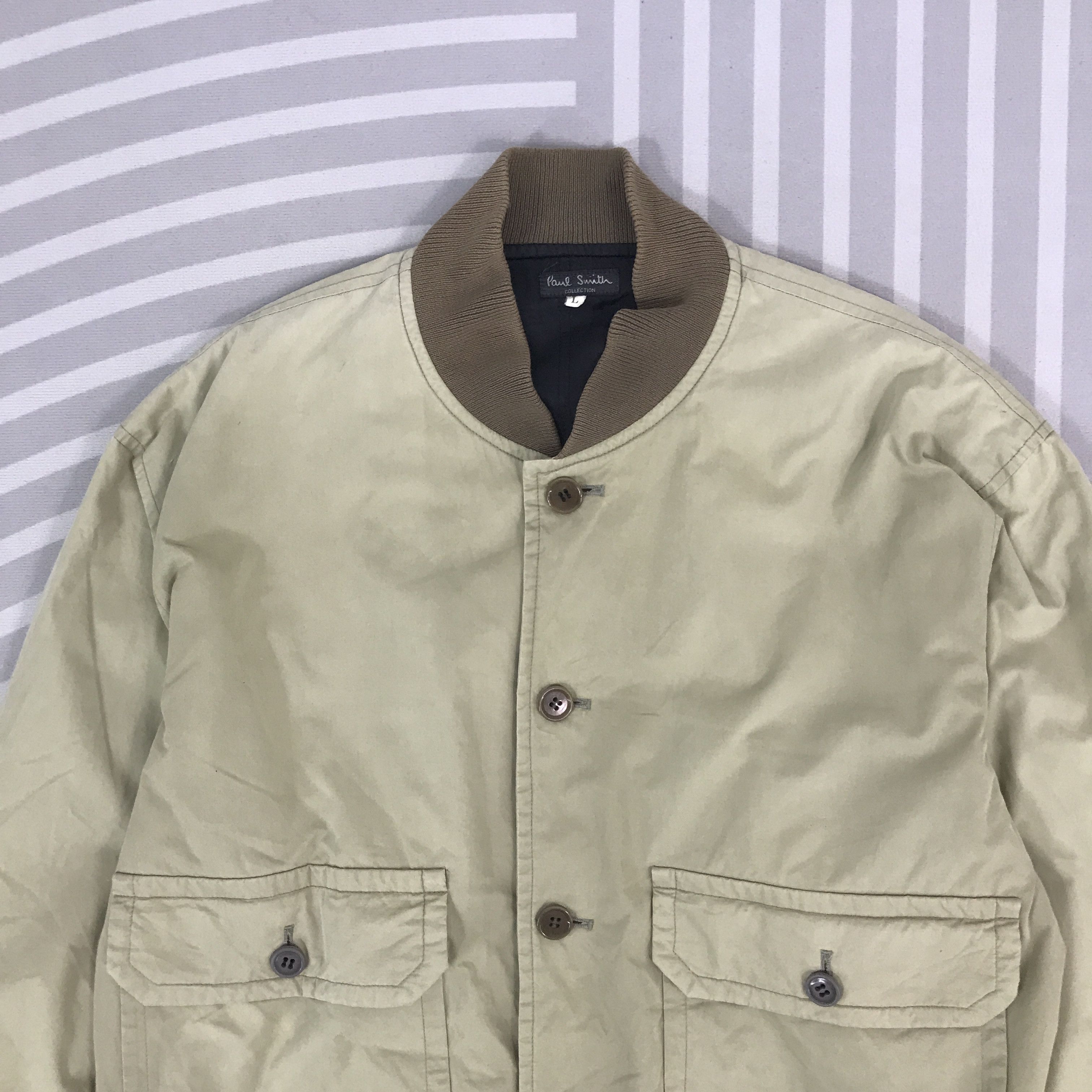 Paul Smith × Vintage Vintage Paul smith Collection Bomber Button Jacket Size US L / EU 52-54 / 3 - 2 Thumbnail