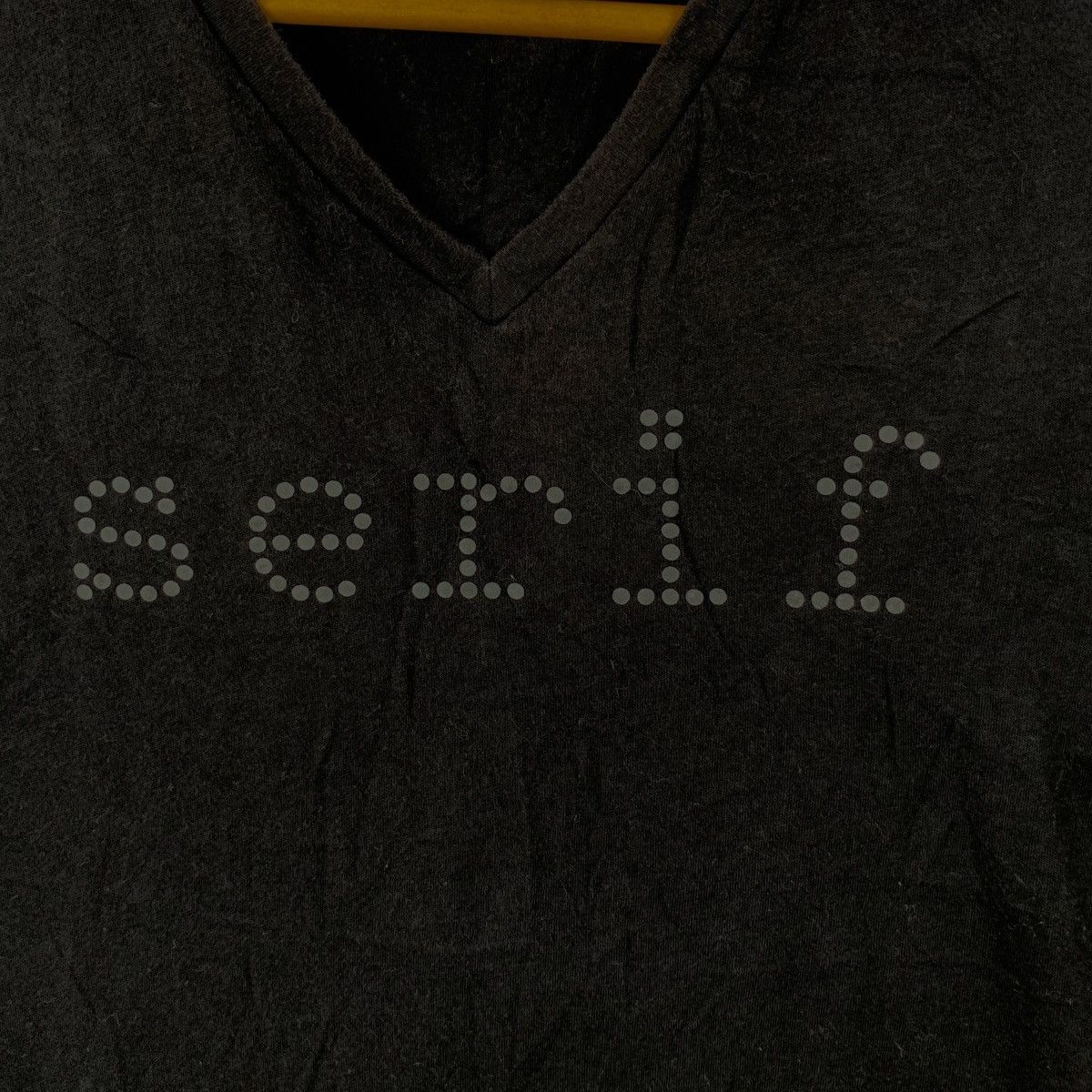 Vintage SERIF VINCENZO CRISAFULLI Design Artwork Tee Shirt Top Size S / US 4 / IT 40 - 3 Thumbnail