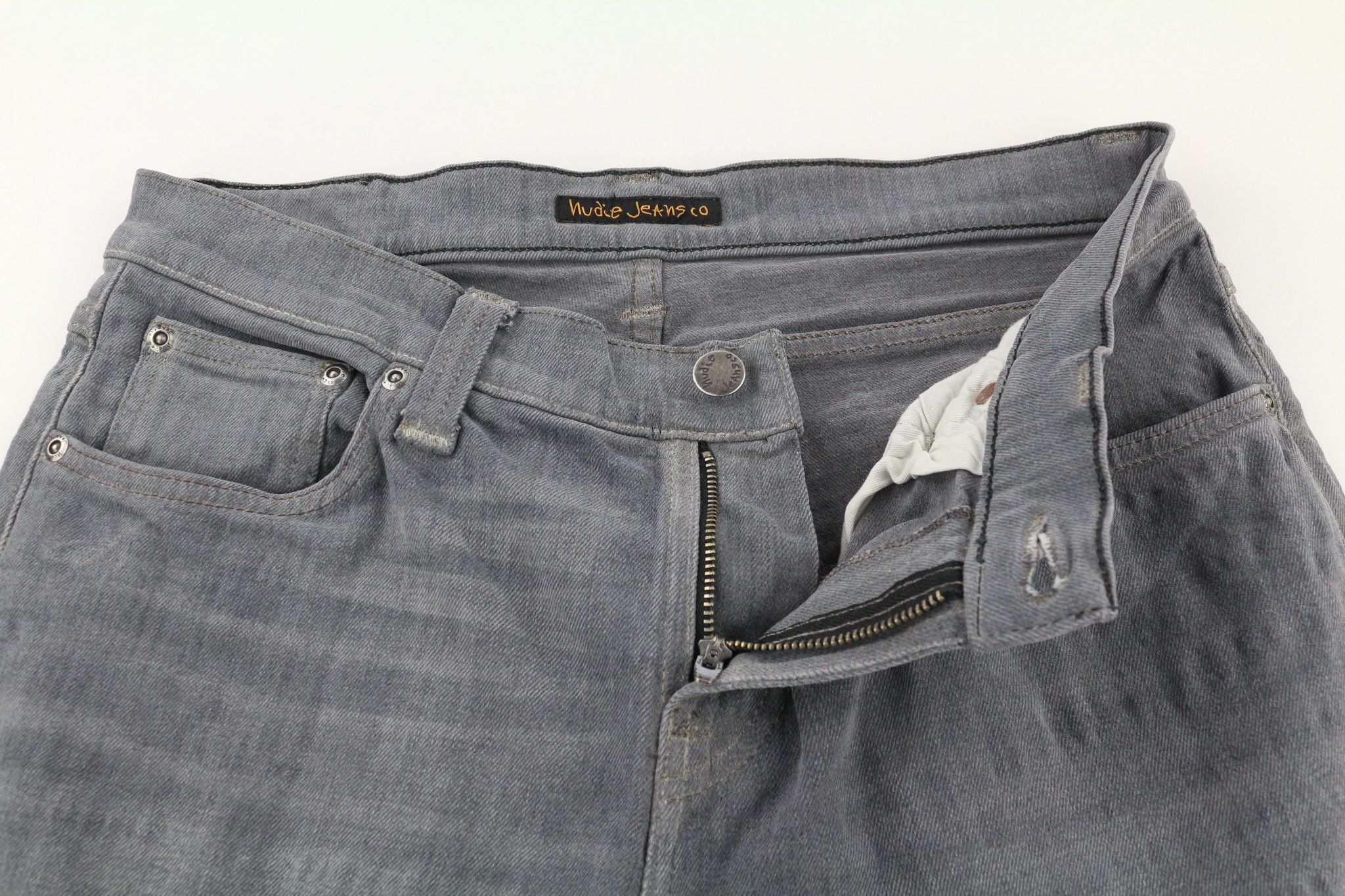 Nudie Jeans TIGHT LONG JOHN W30/L32 Slim Charcoal Jeans 80684 Size US 30 / EU 46 - 4 Thumbnail