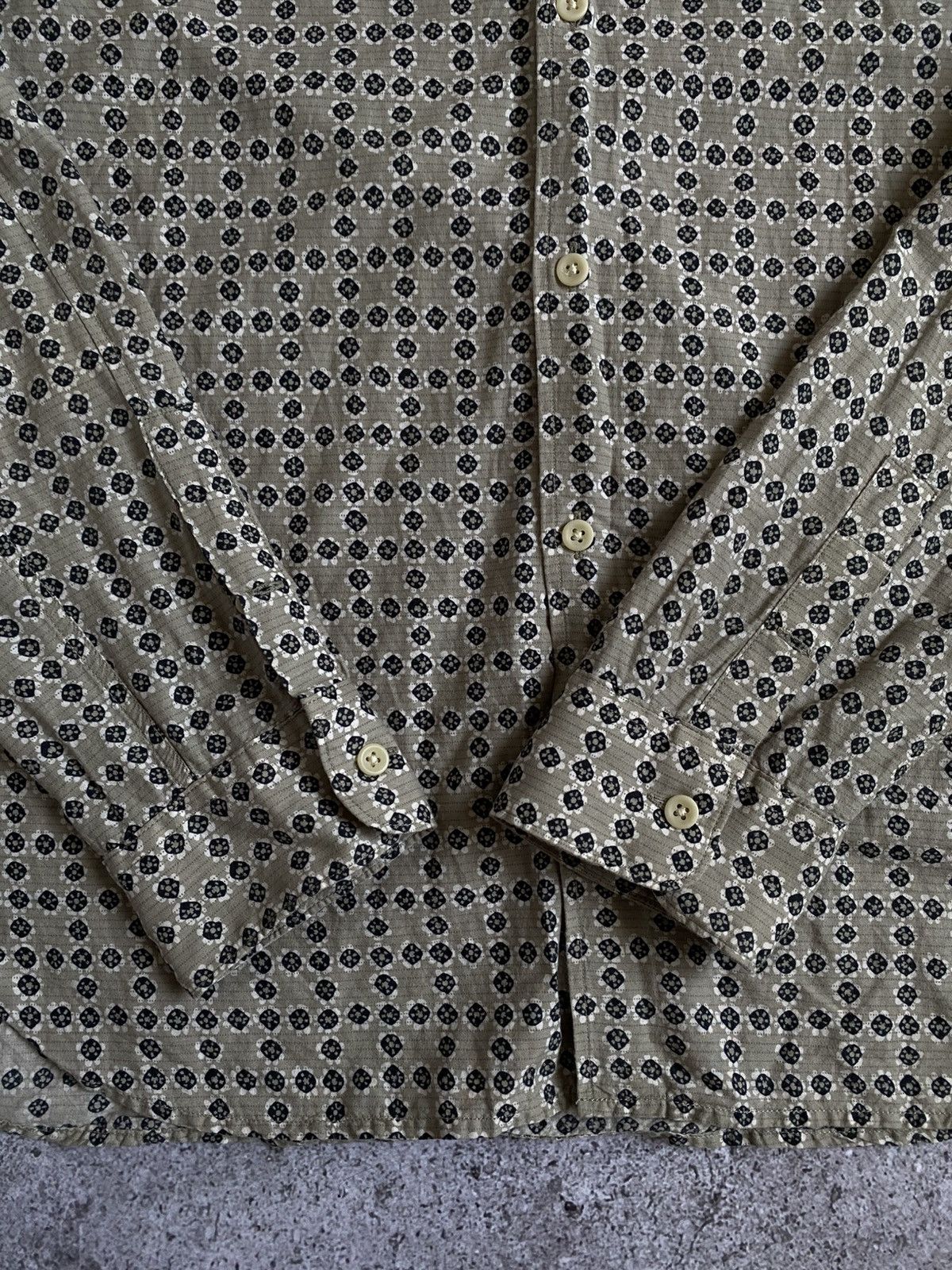 Allsaints × Designer AllSaints Dots Long Sleeve Button Shirt Size L Size US L / EU 52-54 / 3 - 7 Thumbnail