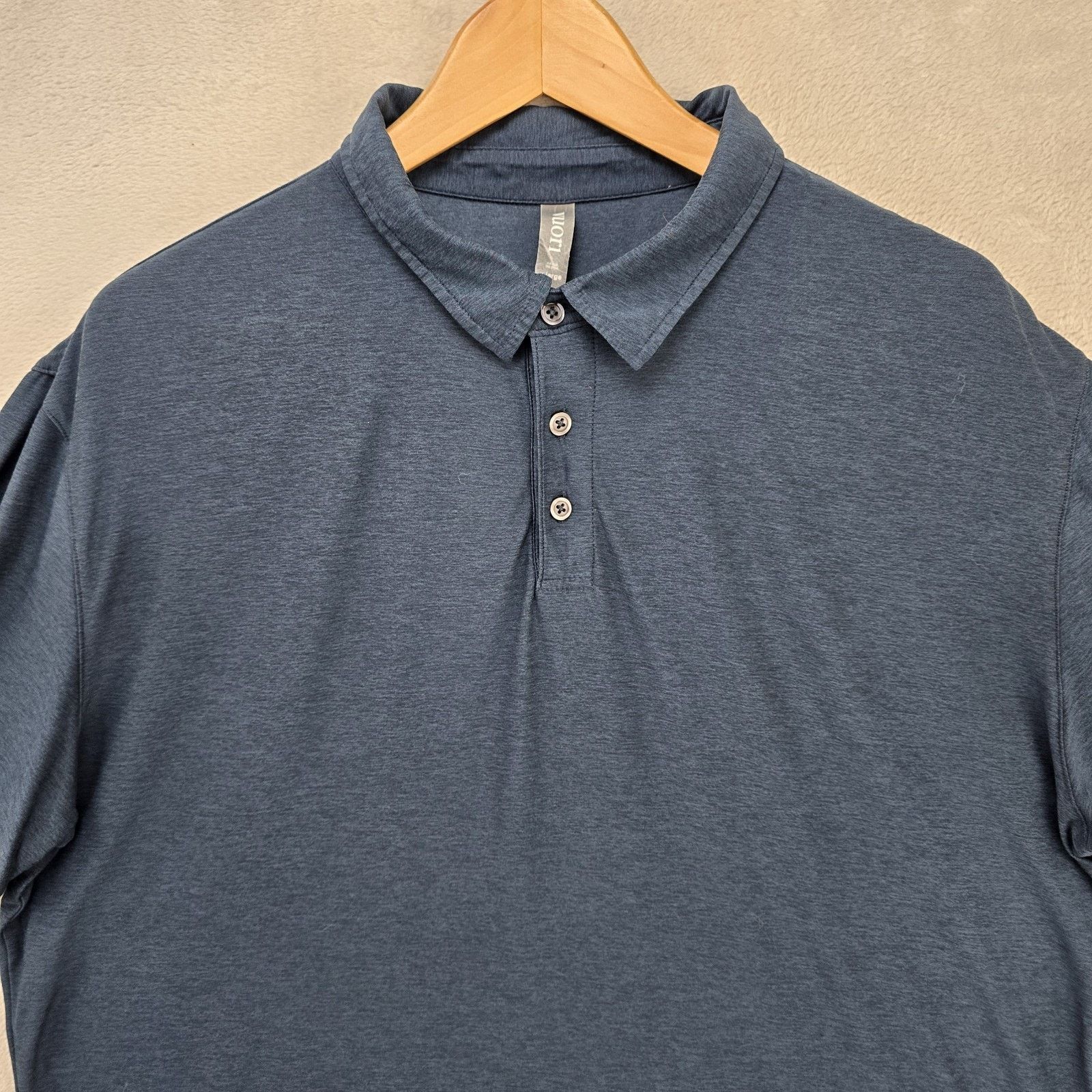 Vuori Vuori Strato Tech Polo Mens XL Navy Blue Short Sleeve Shirt Size US XL / EU 56 / 4 - 2 Thumbnail