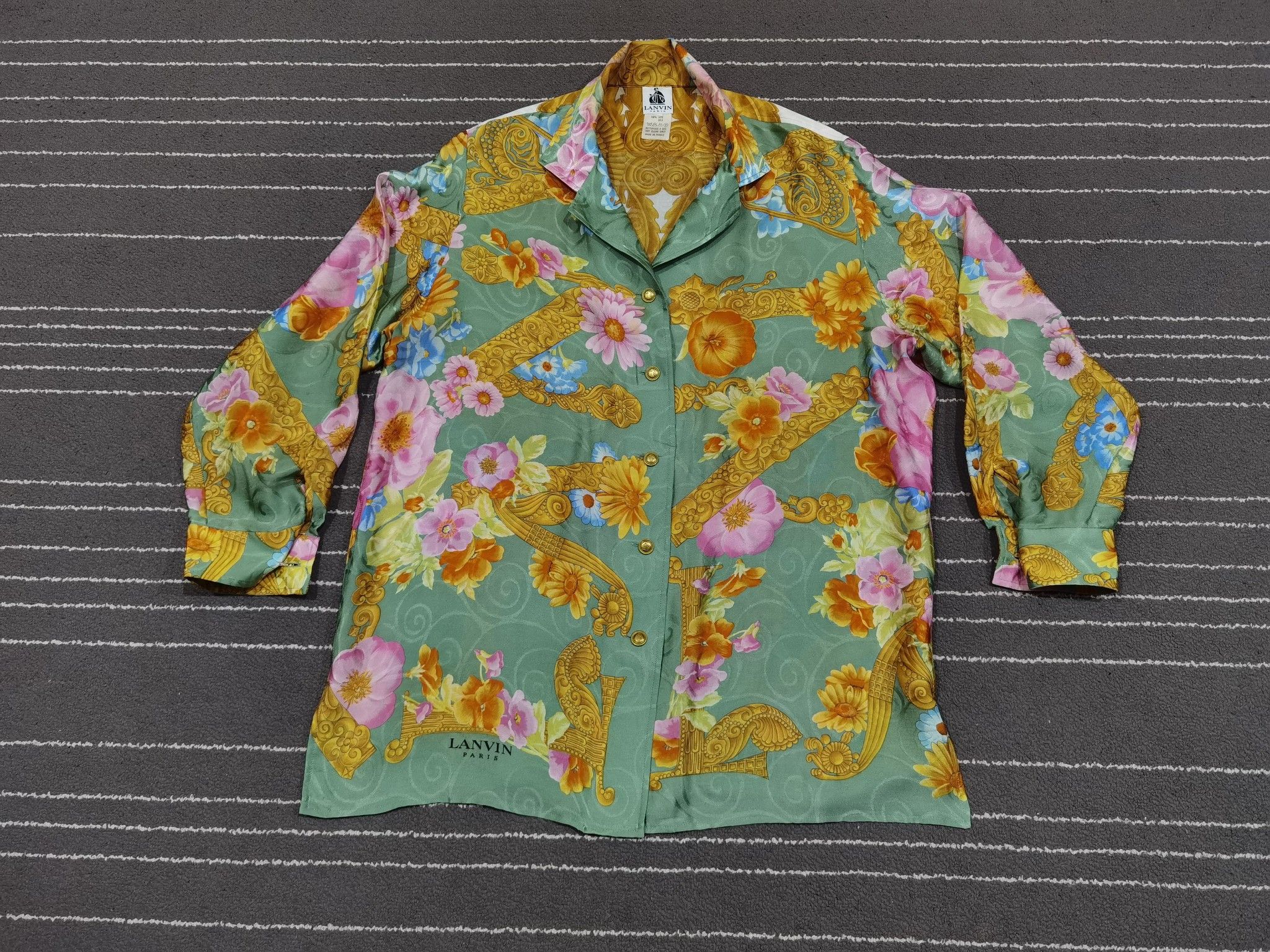 Lanvin LANVIN PARIS vintage luxury silk M 7118 Size M / US 6-8 / IT 42-44 - 3 Thumbnail