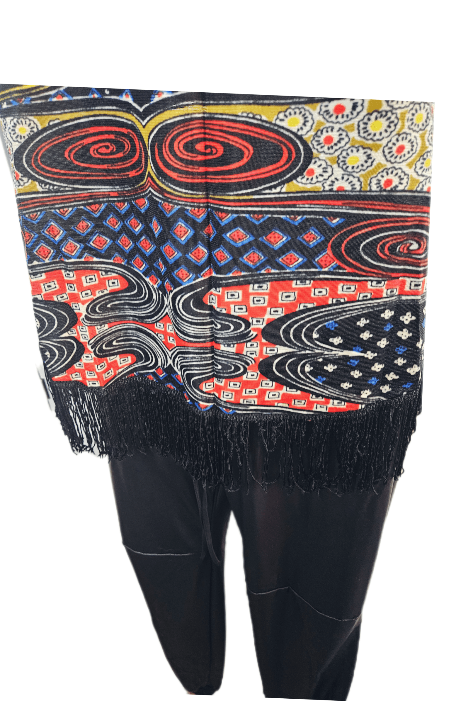 Other 1960S PSYCHEDELIC ALL OVER FRINGE PONCHO Size M / US 6-8 / IT 42-44 - 6 Thumbnail