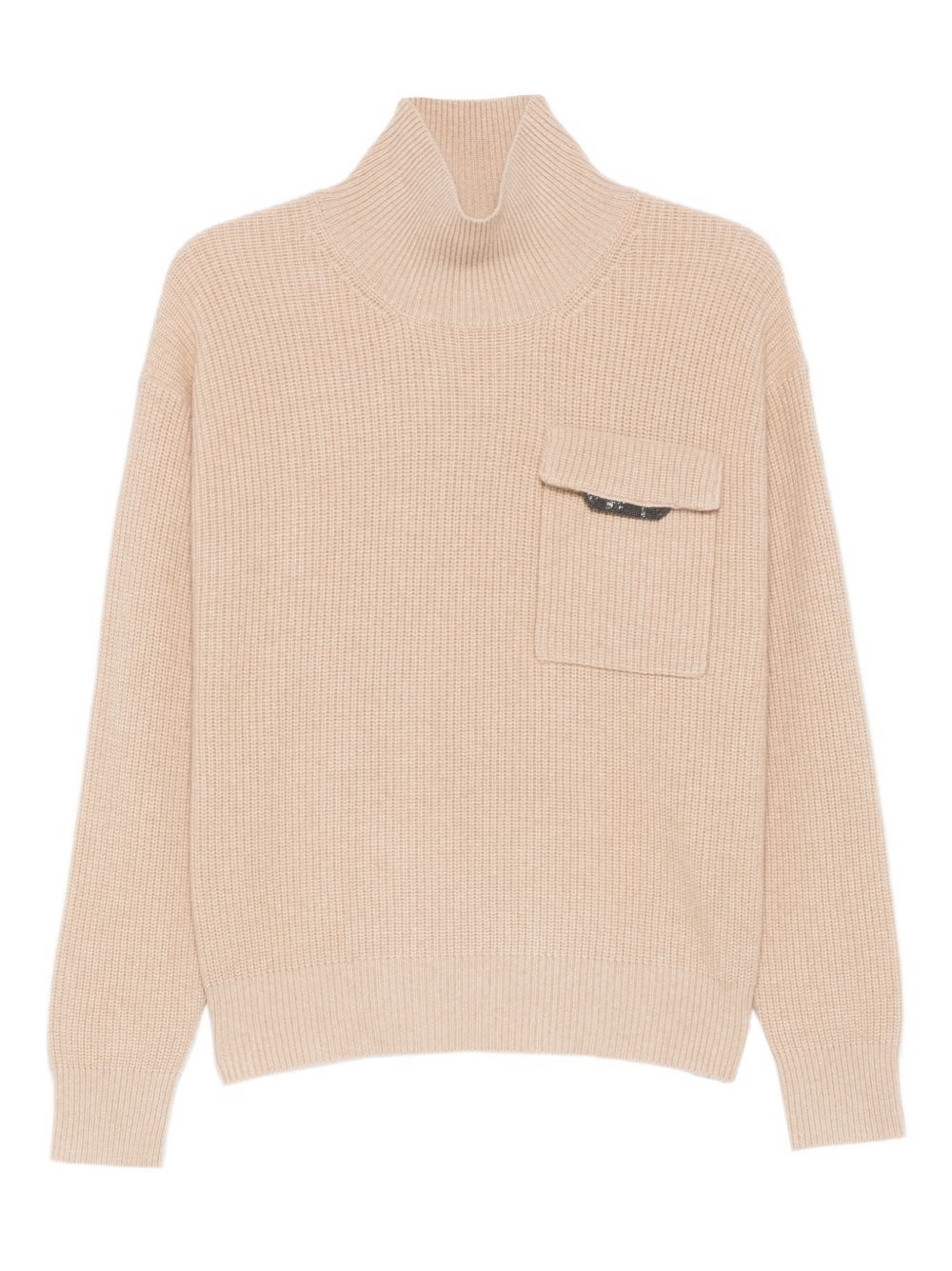 CASHMERE TURTLE-NECK JUMPER