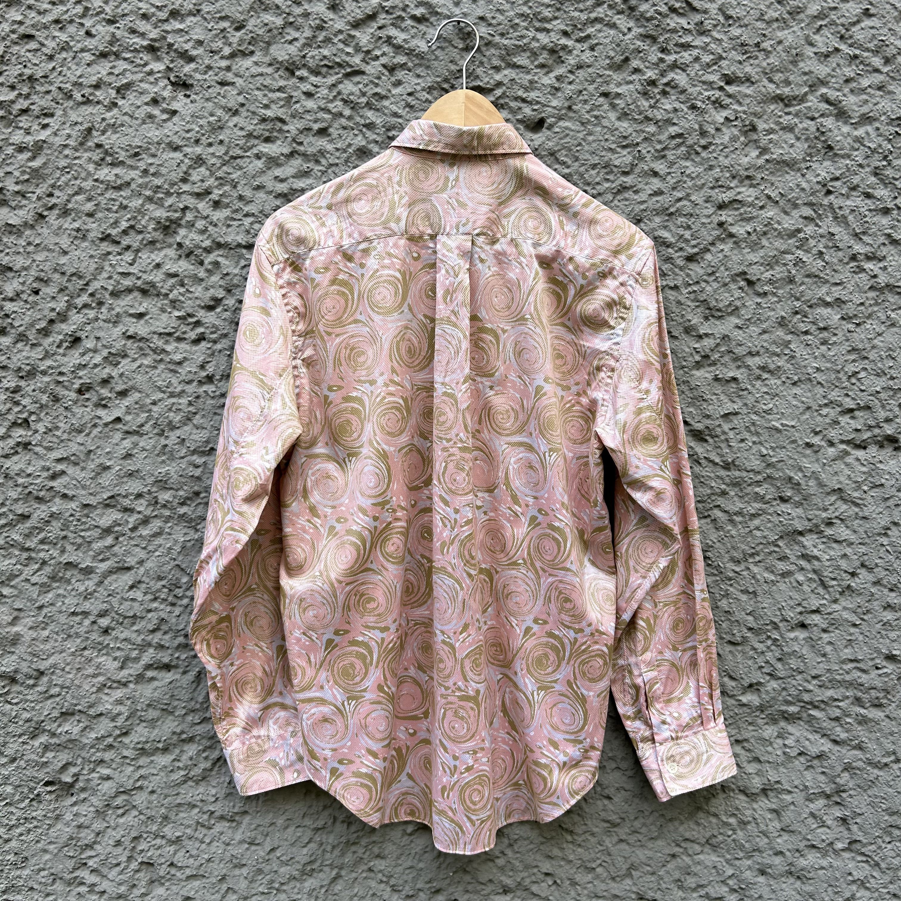 Comme des Garcons SHIRT CDG Shirt Patterned Pink Shirt Button Up with Matching Tie Size US S / EU 44-46 / 1 - 3 Thumbnail