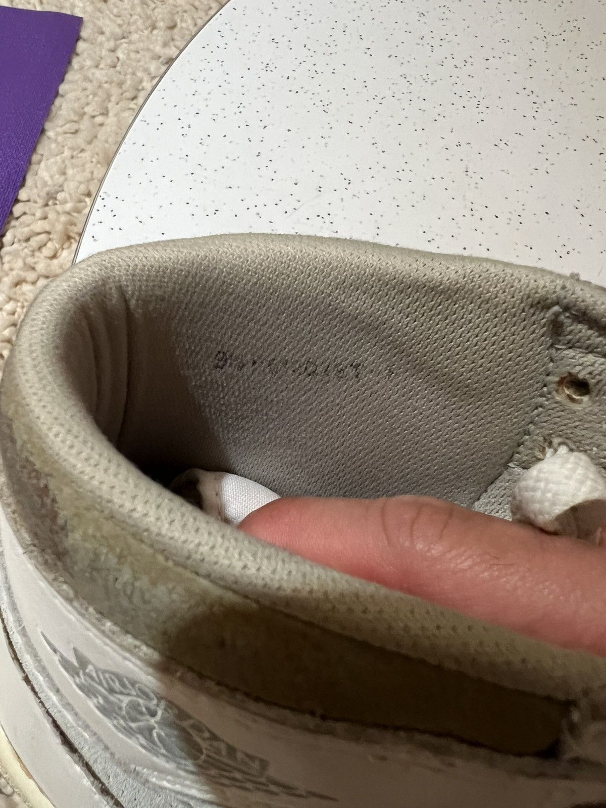 Nike 1985 Jordan 1 Neutral/Natural Grey Size US 9.5 / EU 42-43 - 4 Thumbnail