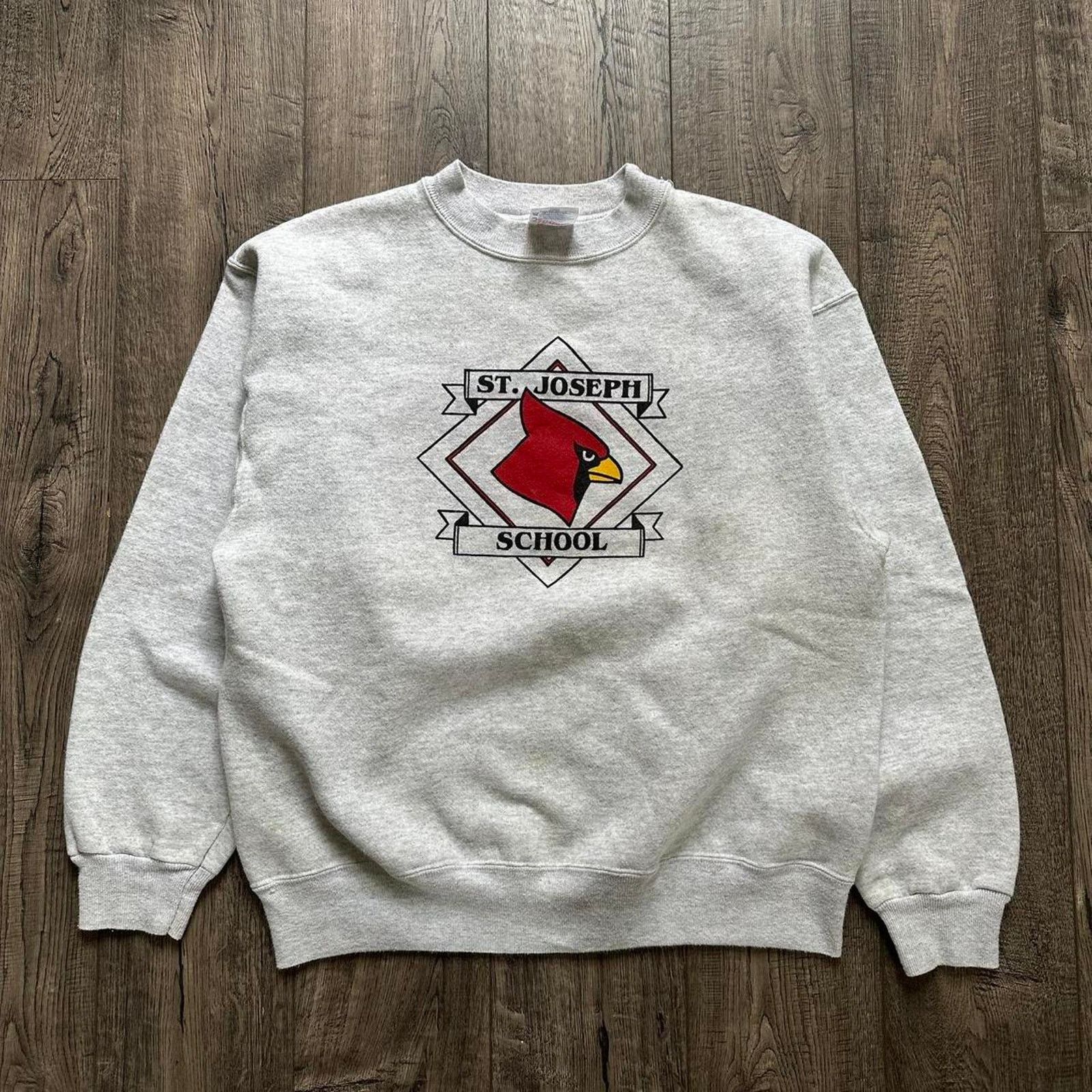Vintage Vintage 80s Cardinals Hanes Varsity Crewneck Cotton Pullover Size US L / EU 52-54 / 3 - 1 Thumbnail