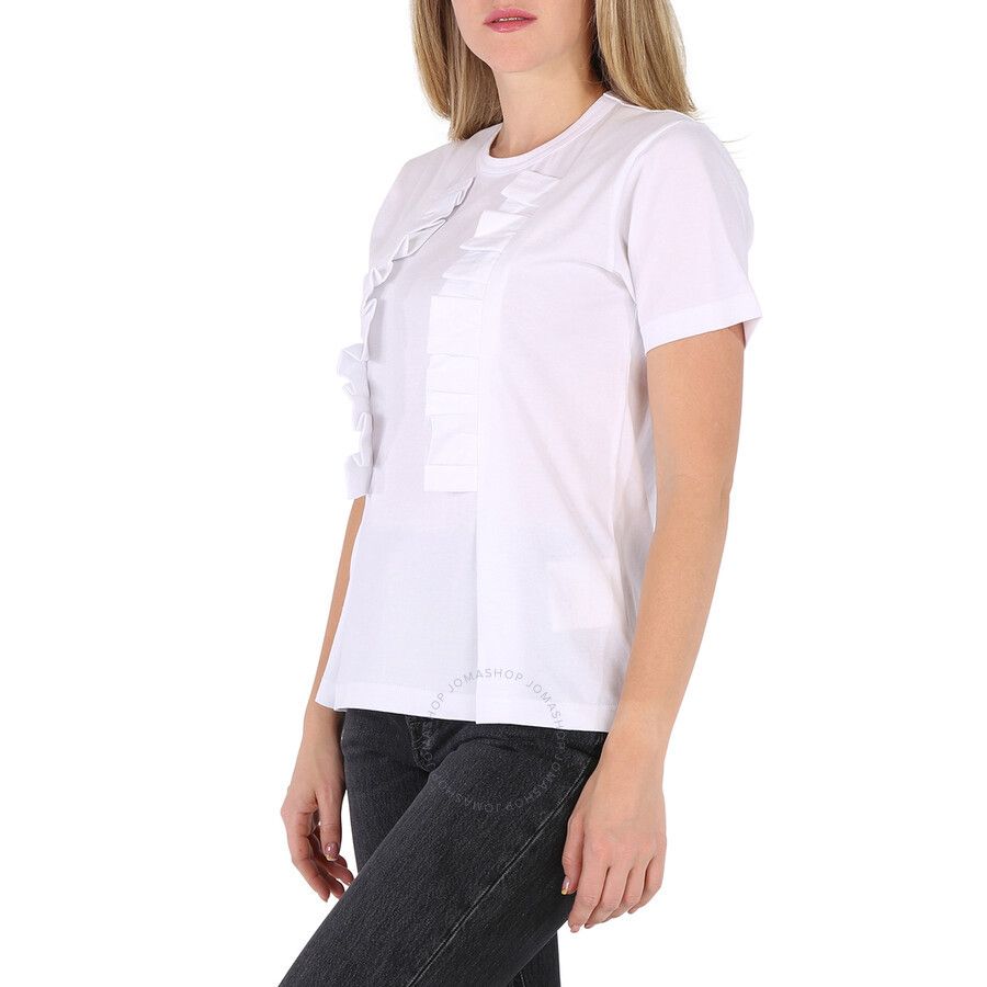 Comme des Garcons Comme Des Garcons White Ruffle Trim T-shirt S Size S / US 4 / IT 40 - 5 Thumbnail
