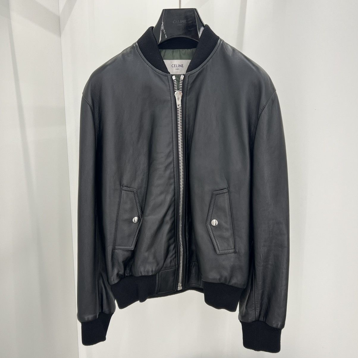 Celine Celine Leather Bomber in Large Size US L / EU 52-54 / 3 - 1 Thumbnail