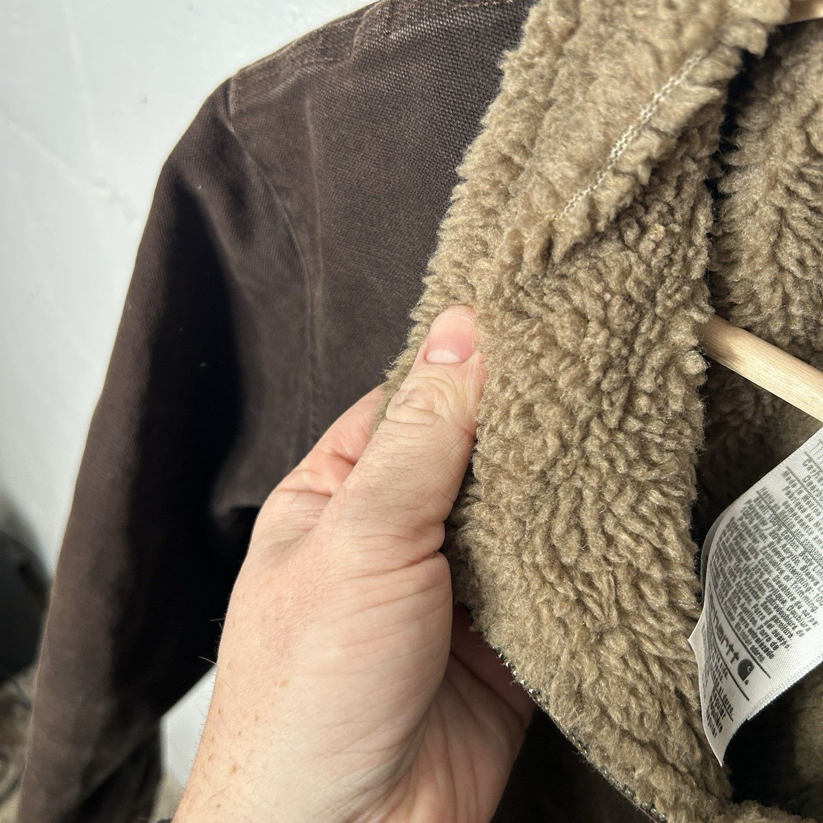 Carhartt Vintage Carhartt Sherpa-Lined Jacket “Dark Brown” WJ022 DKB Size L / US 10 / IT 46 - 10 Thumbnail