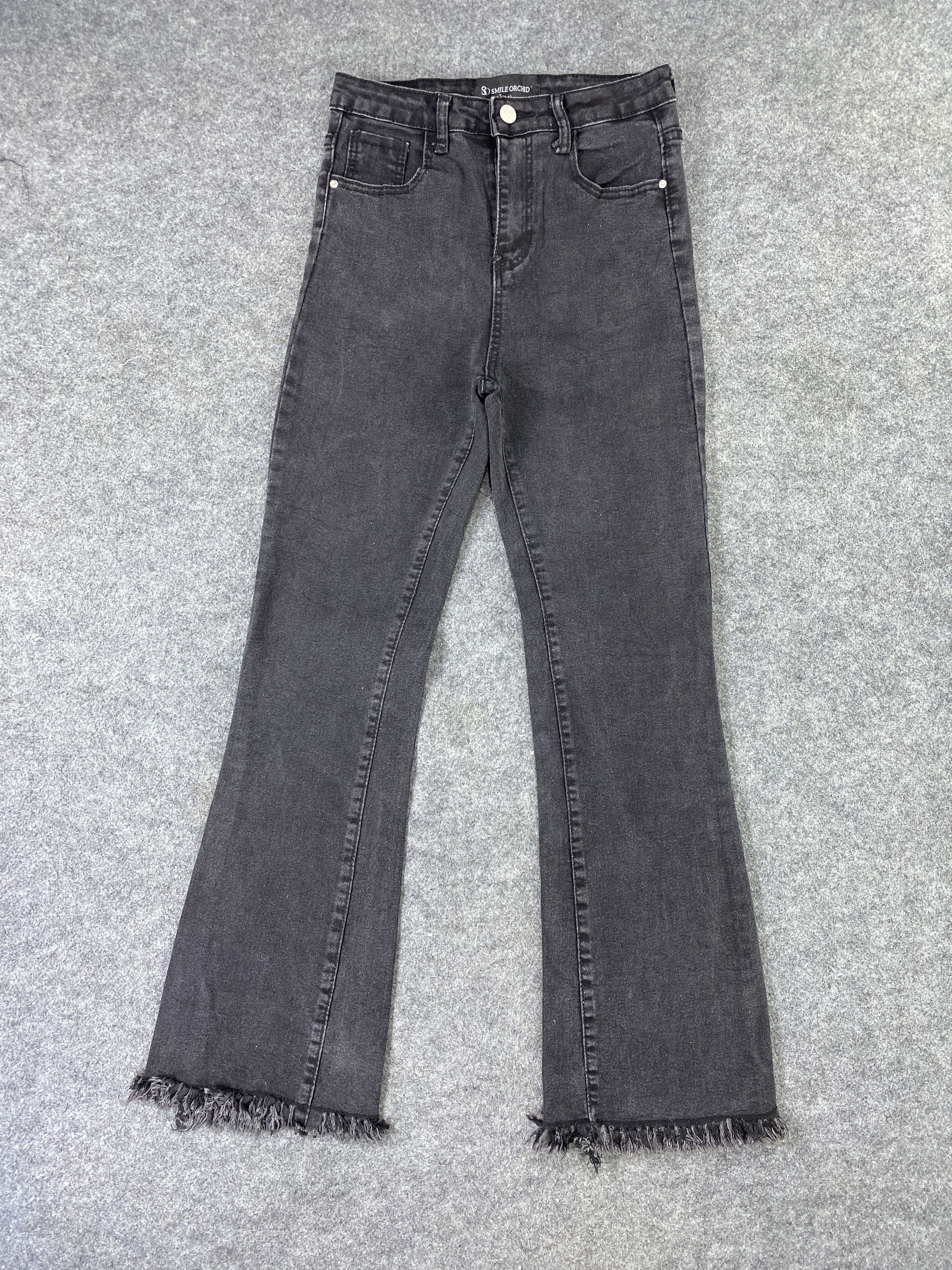 Japanese Brand Japanese Brand Smile Orchid Black Flare Jeans - J1063 Size 25" / US 0 / IT 36 - 1 Thumbnail
