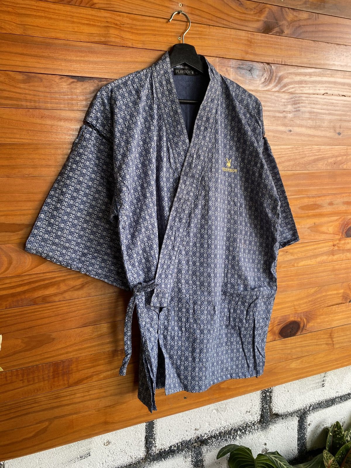 Playboy Vintage Playboy Japanese Pattern Kimono Jacket Yukata Style Size US M / EU 48-50 / 2 - 5 Thumbnail