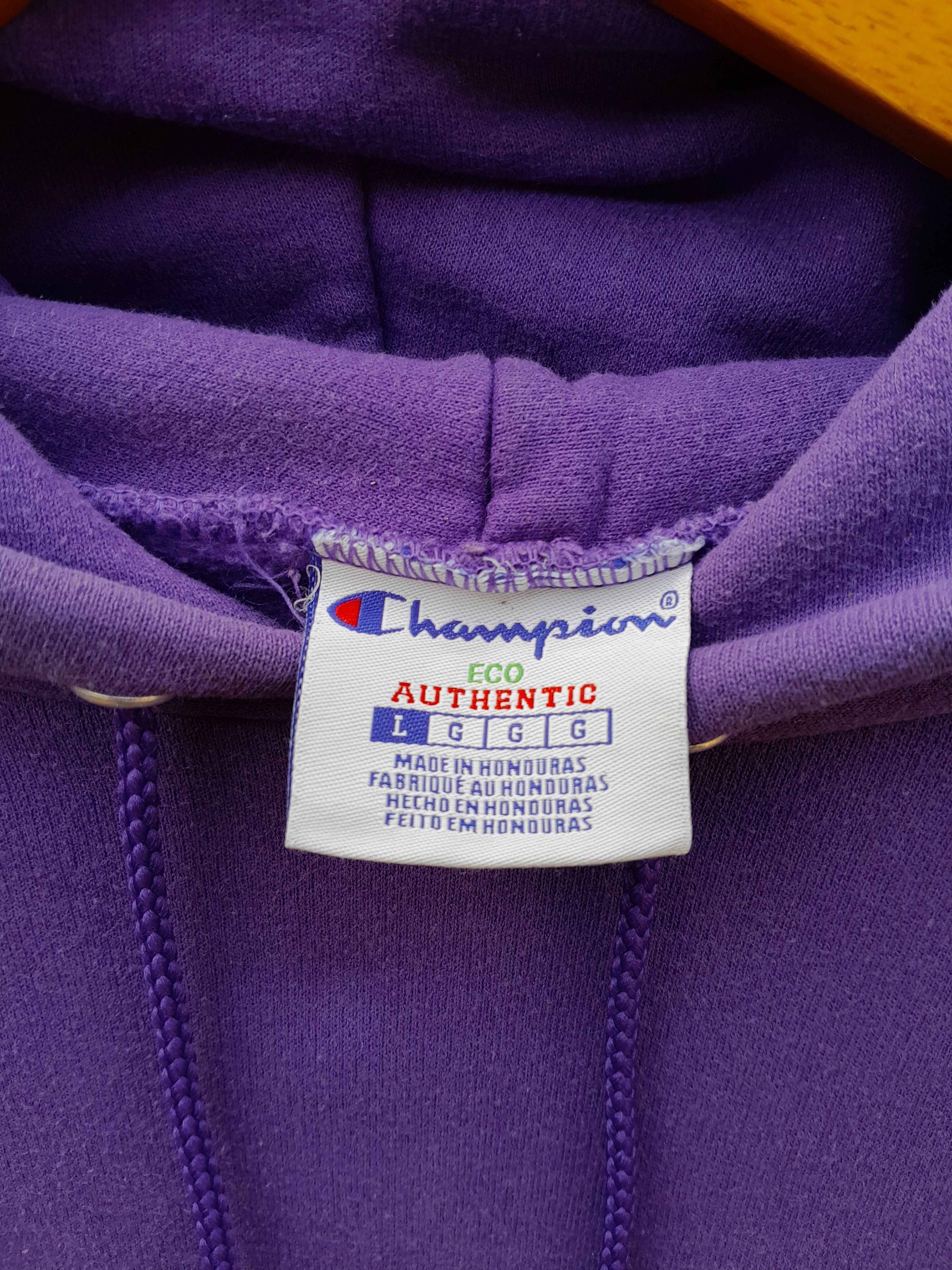 Champion Vintage 00s Champion purple hoodie rap tees style kanye west Size US L / EU 52-54 / 3 - 3 Thumbnail