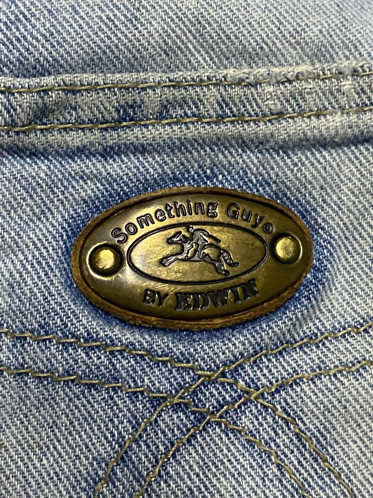 Edwin Vintage Japanese Brand Something guy Grunge Loose Jeans Size US 32 / EU 48 - 14 Thumbnail