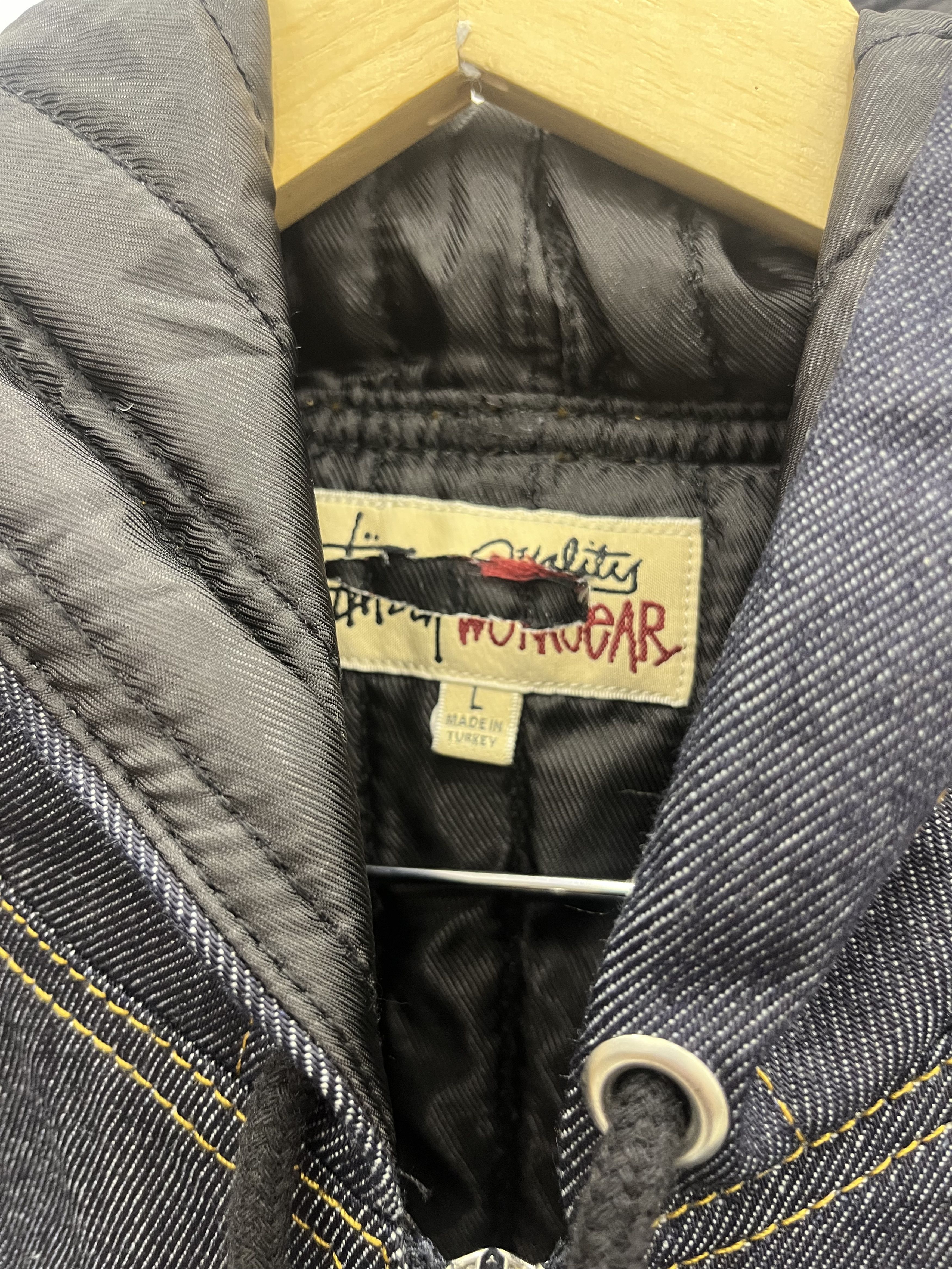 INSULATED WORK JACKET RAW DENIM