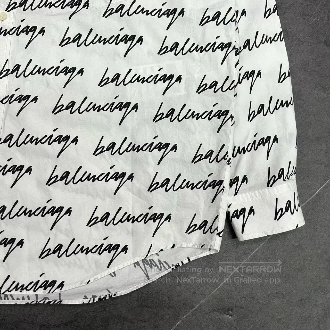 Balenciaga Balenciaga Graffiti Logo Print Shirt. Size US S / EU 44-46 / 1 - 2 Thumbnail