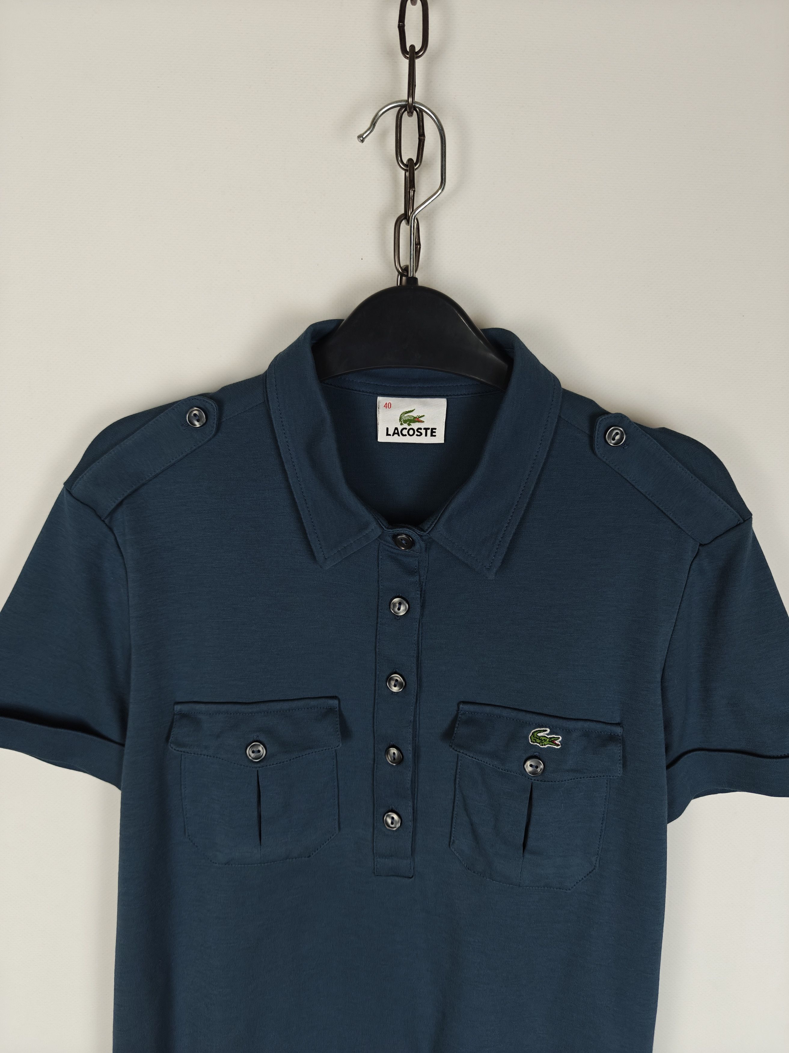 Lacoste Lacoste Polo T-Shirt Collared Pocket Tee Blue size M Size M / US 6-8 / IT 42-44 - 2 Thumbnail