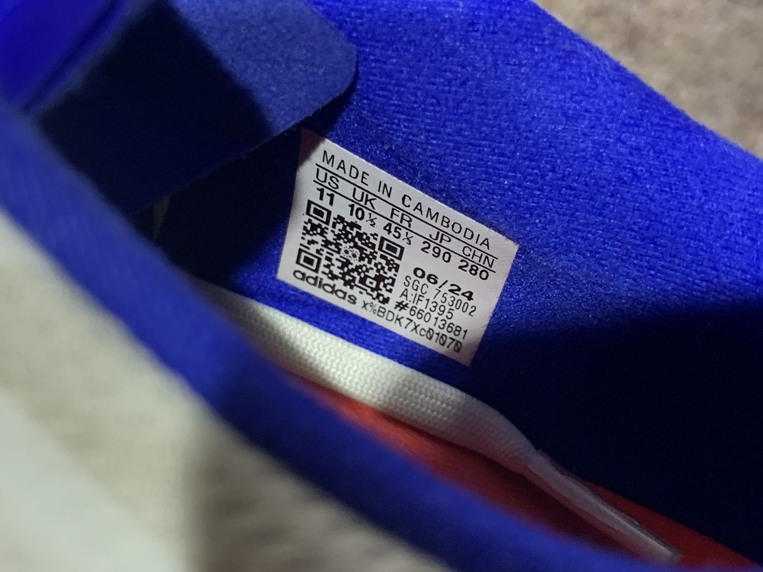 Adidas Adidas F50 League Indoor White Blue Red IF1395 Men's Size 11 Size US 11 / EU 44 - 6 Thumbnail