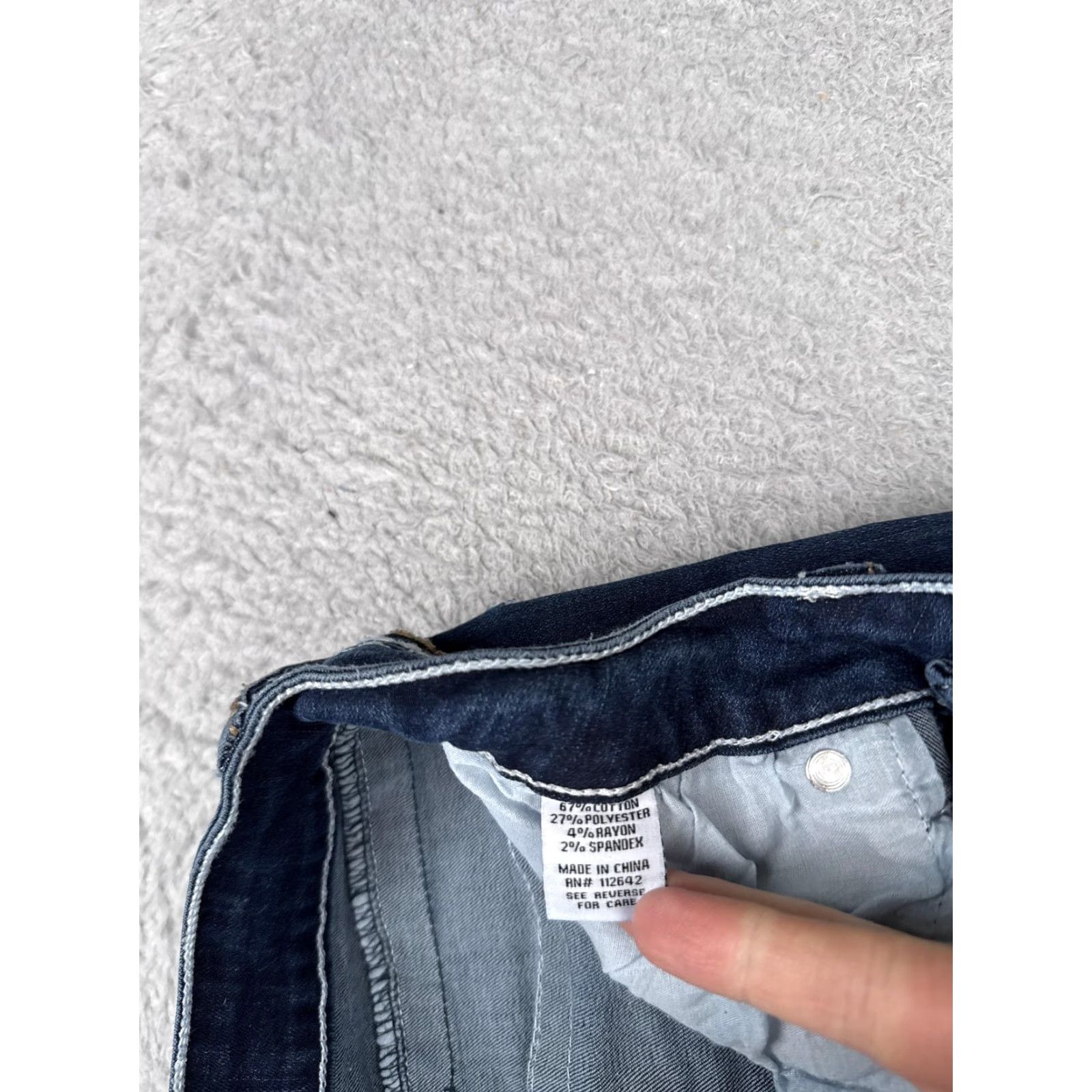 Vintage Disclosure Bootcut Jeans Juniors 7/28 Blue Medium Wash Low Rise Stretch 26x29 Size 28" / US 6 / IT 42 - 7 Thumbnail