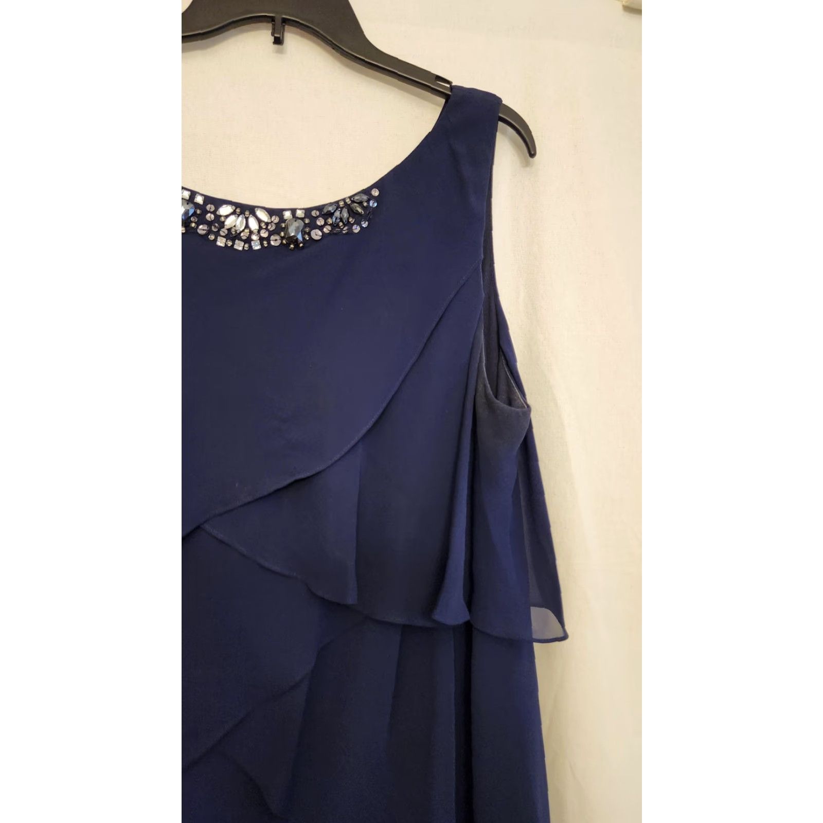 sl fashions navy dress S.L. Fashions 9137218