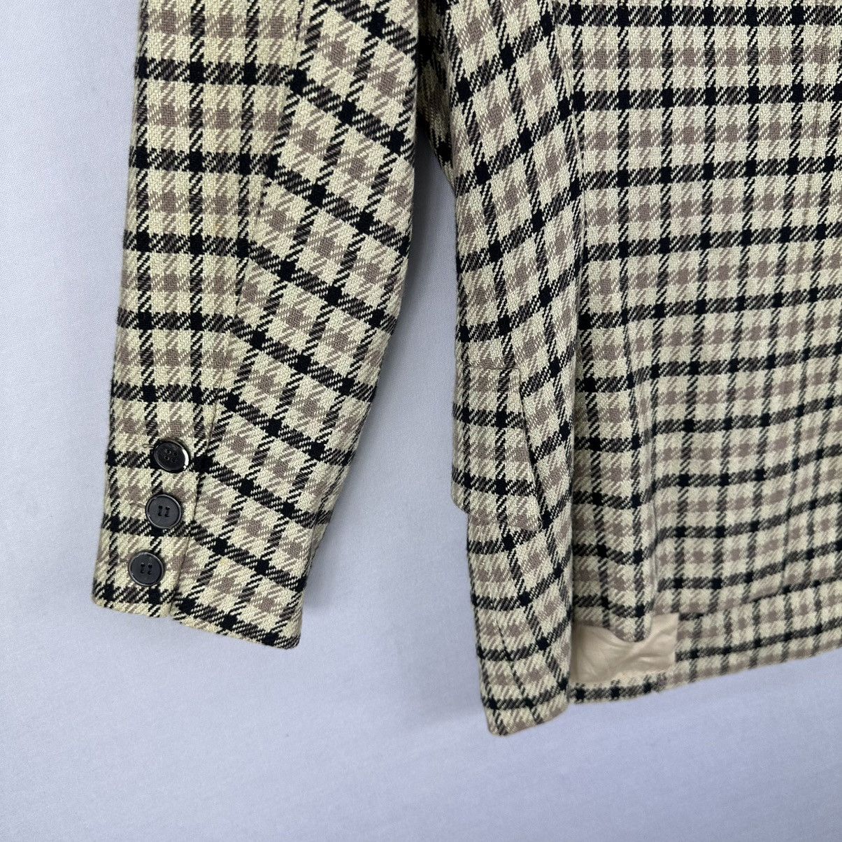 yoshie inaba Vintage 90's Yoshie Inaba Wool Coat Jacket Double Breasted Size M / US 6-8 / IT 42-44 - 6 Thumbnail