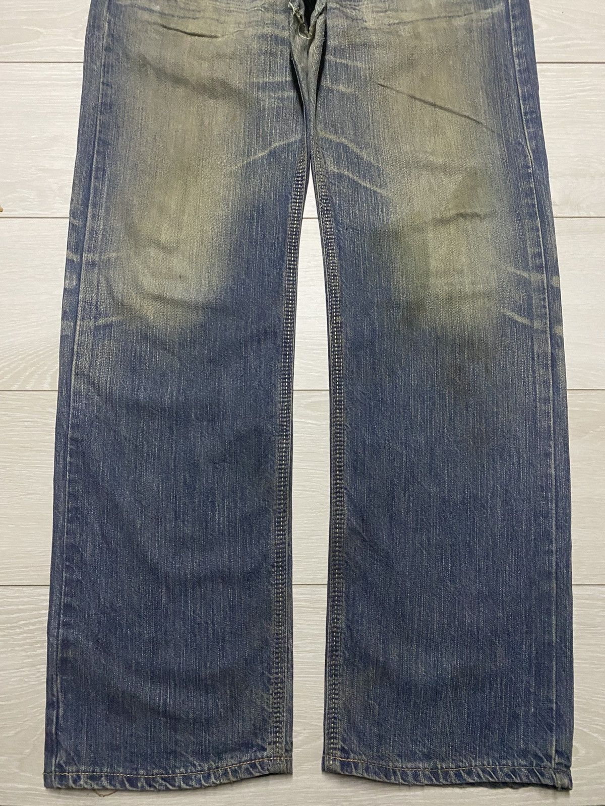 Edwin Vintage Edwin Xv Mud Wash Distressed Baggy Jeans Size US 35 - 5 Thumbnail