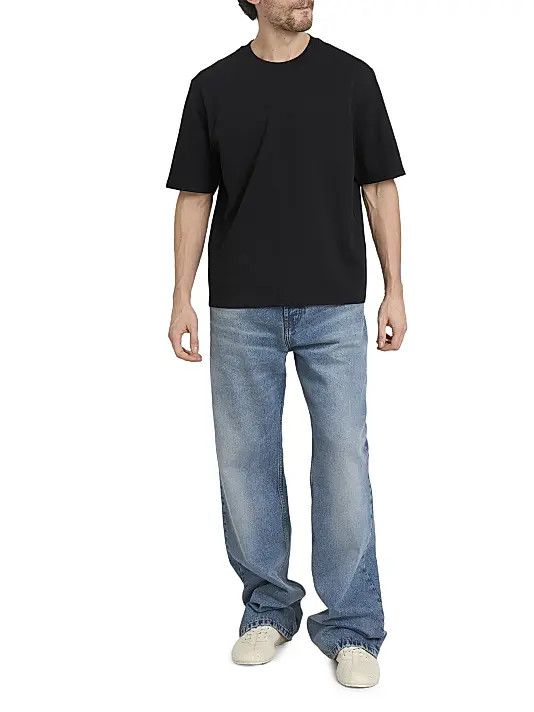 AMI os11x0226 Small Embossed Ami de Coeur T-Shirt In Black Size US XL / EU 56 / 4 - 3 Thumbnail
