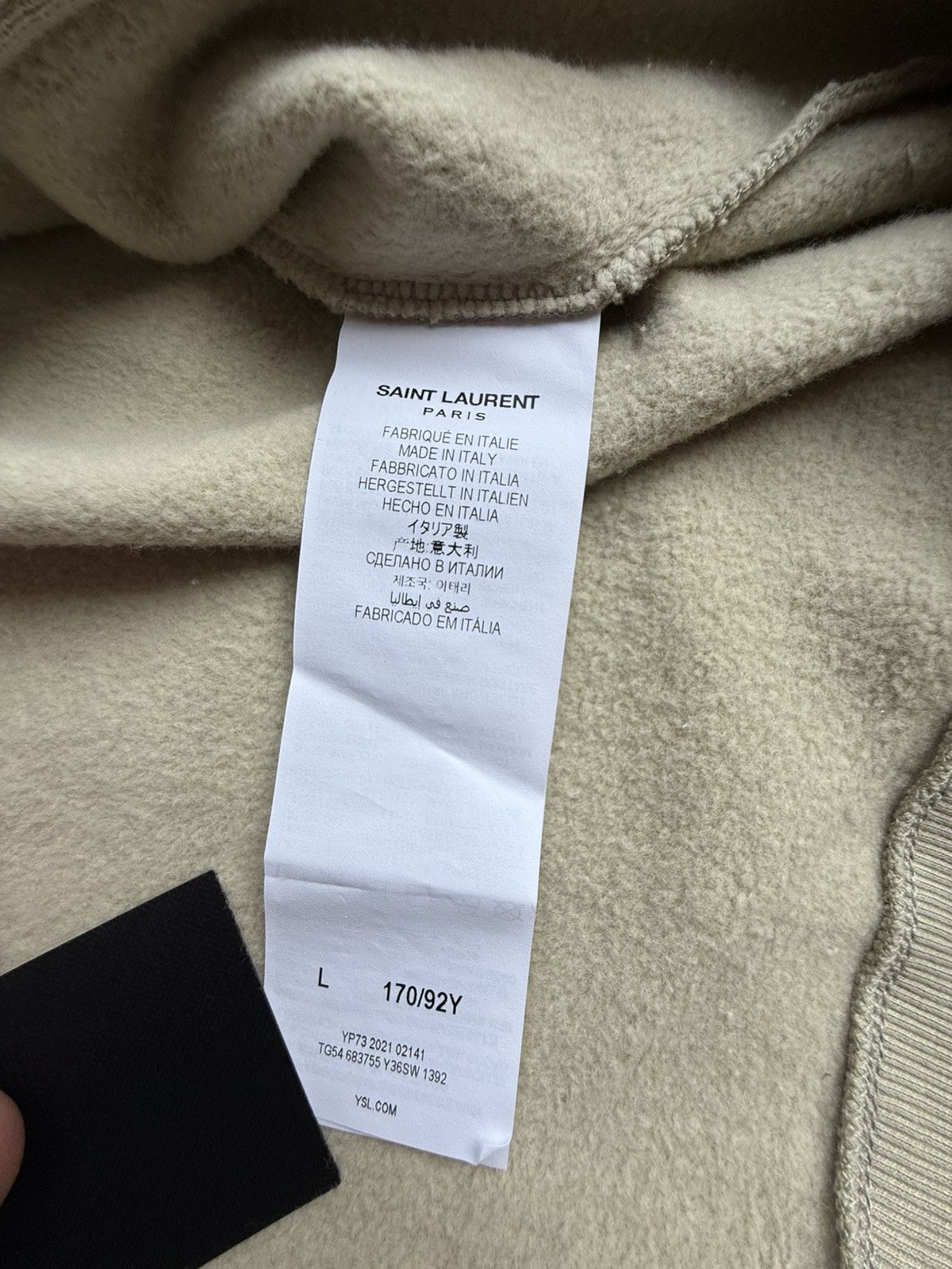 Saint Laurent Paris SS23 Saint Laurent Hoodie Zippe Sans Manches sleeveless tank Size US L / EU 52-54 / 3 - 17 Thumbnail