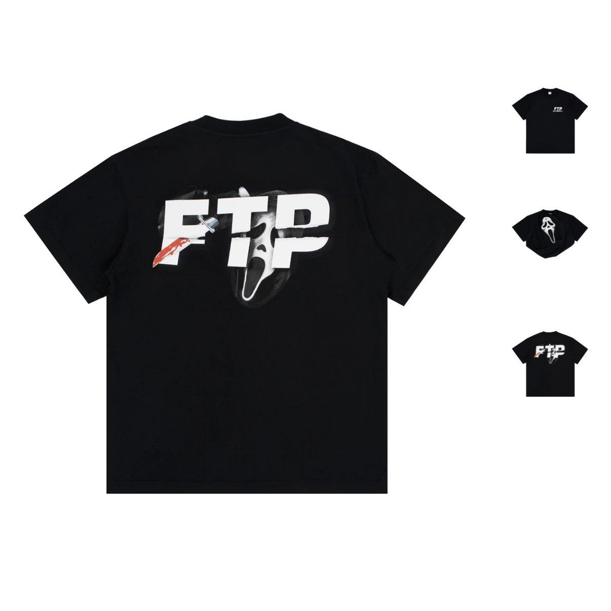 Fuck The Population FTP Ghostface Logo Tee Size US XL / EU 56 / 4 - 4 Thumbnail