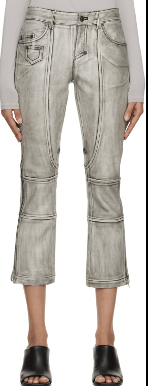 Acne Studios Leather Cropped Pants