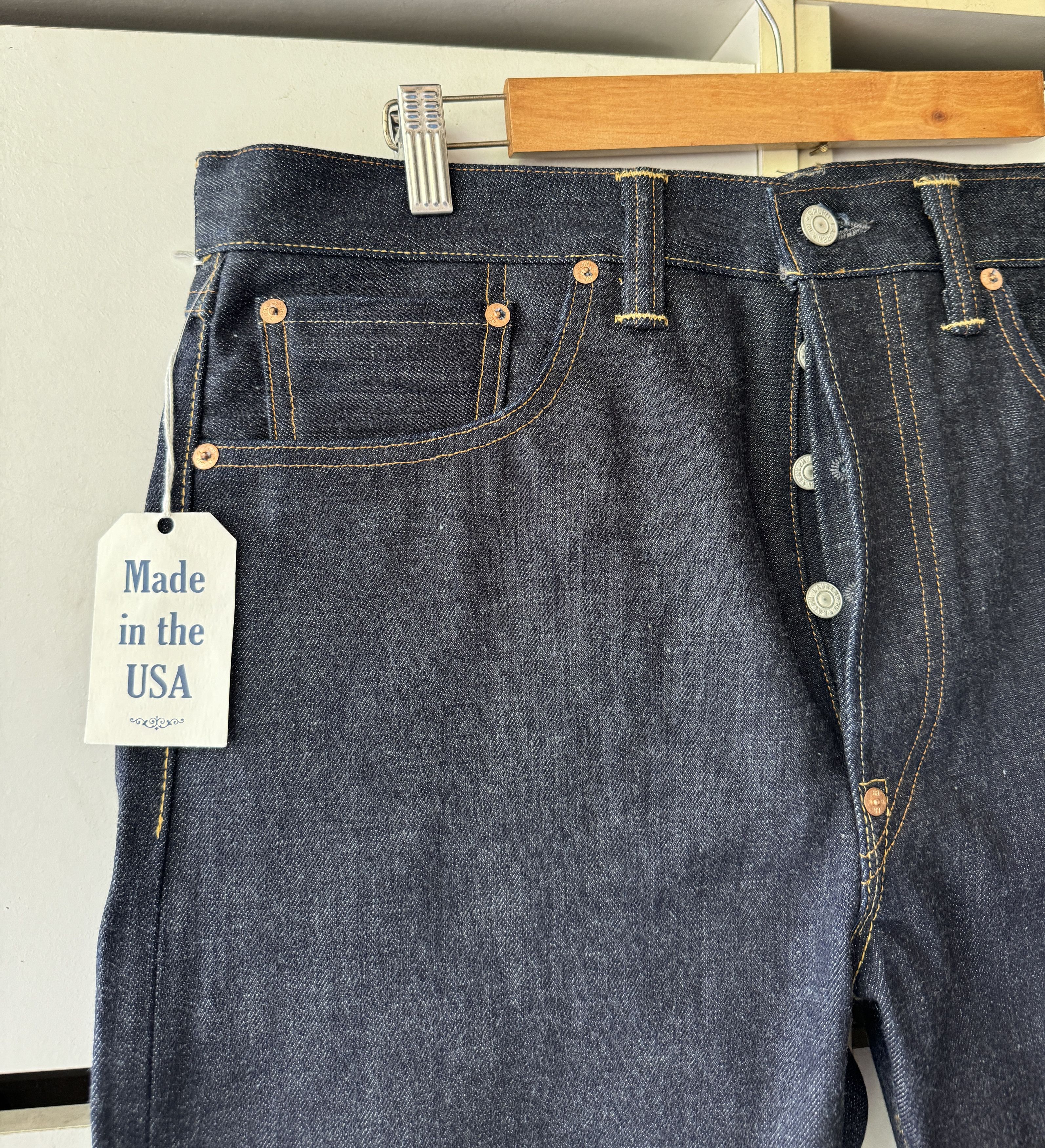 RRL Ralph Lauren × Ralph Lauren RRL DOUBLE RL TYPE 41 SELVEDGE JEANS ( W33) Size US 33 - 3 Thumbnail