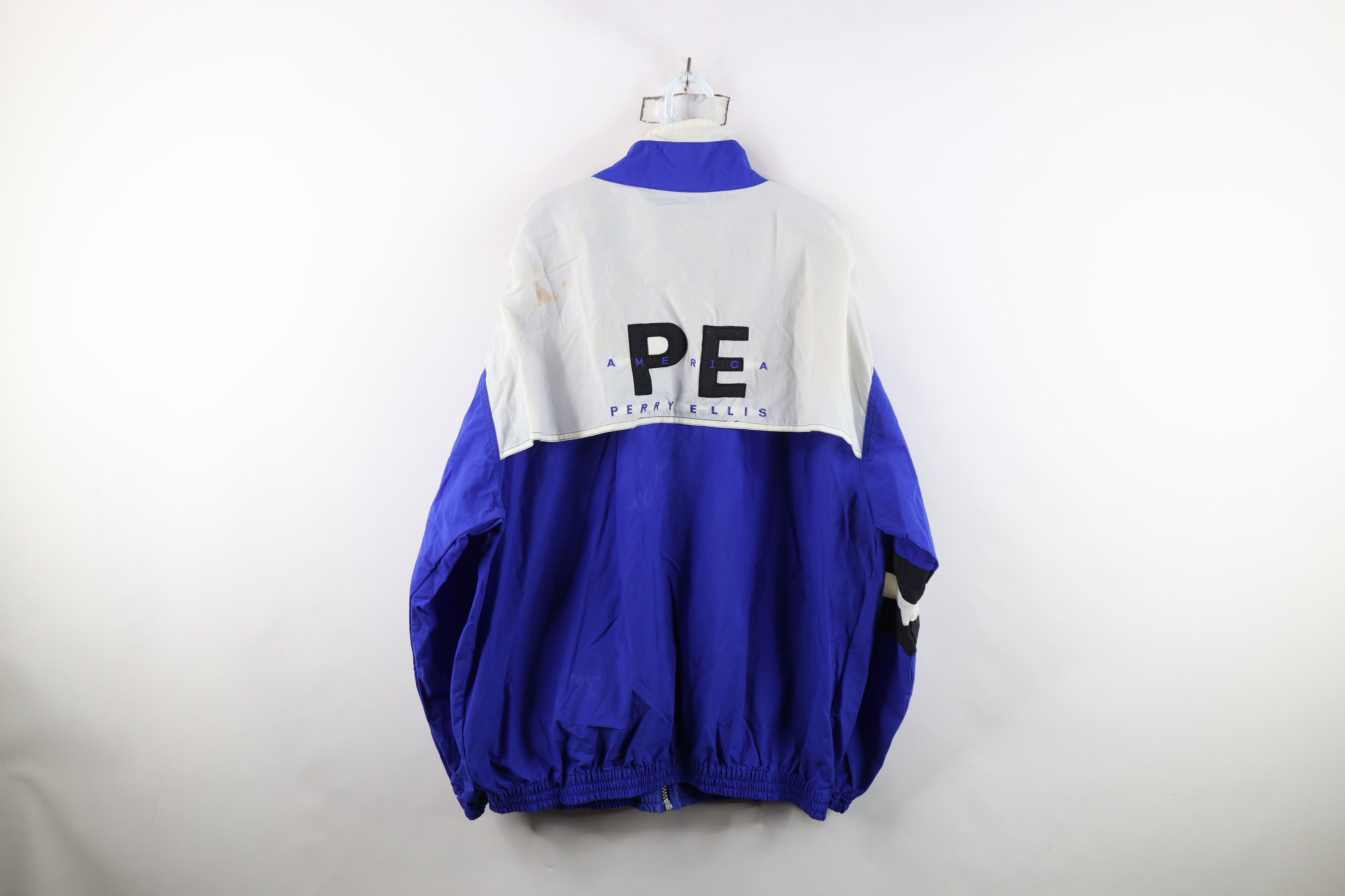 Perry Ellis Vintage 90s Perry Ellis Reflective Lined Windbreaker Jacket Size US XXL / EU 58 / 5 - 15 Thumbnail