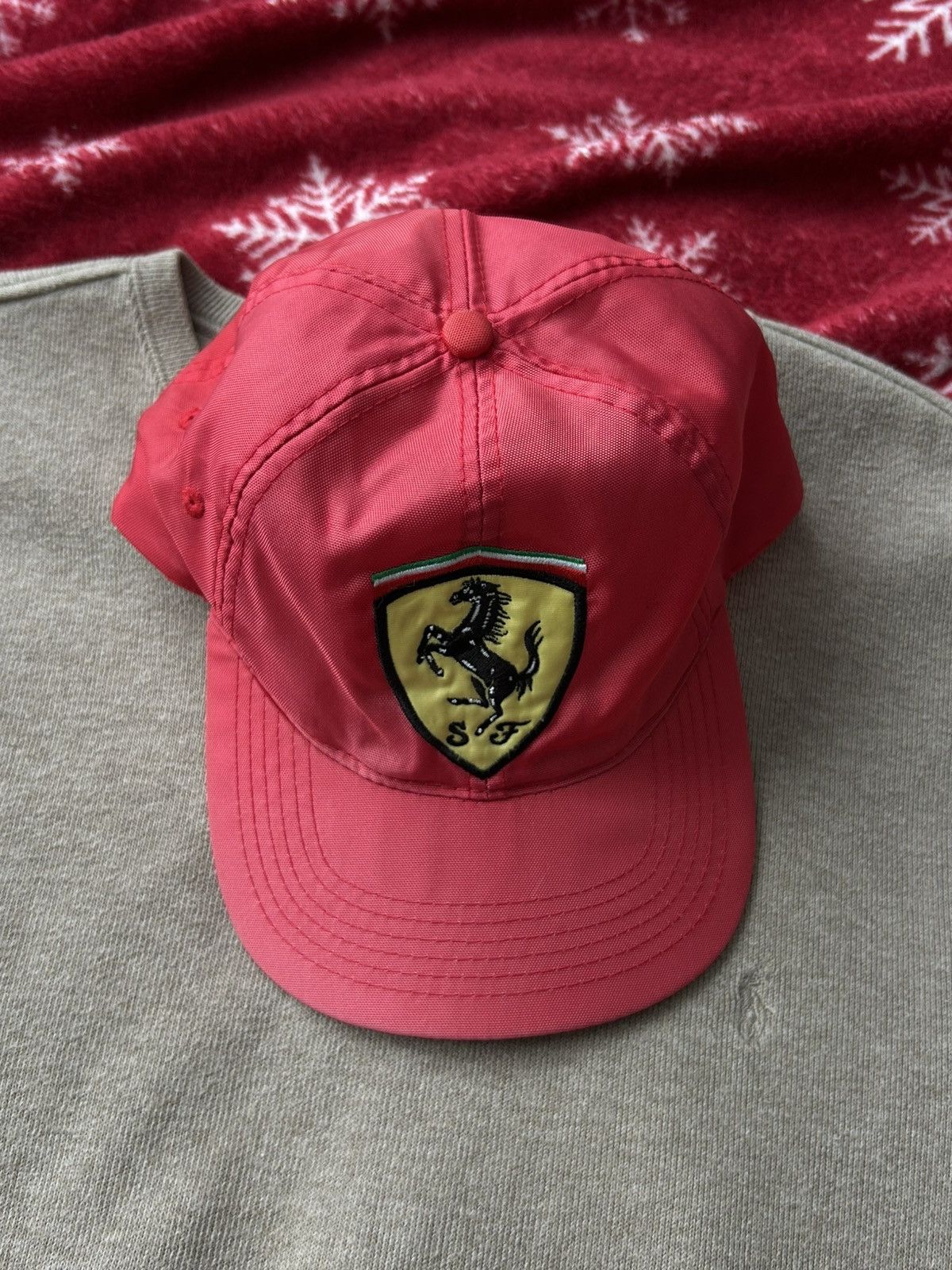 Ferrari Vintage red cap hats formula 1 Ferrari nylon Size ONE SIZE - 17 Thumbnail