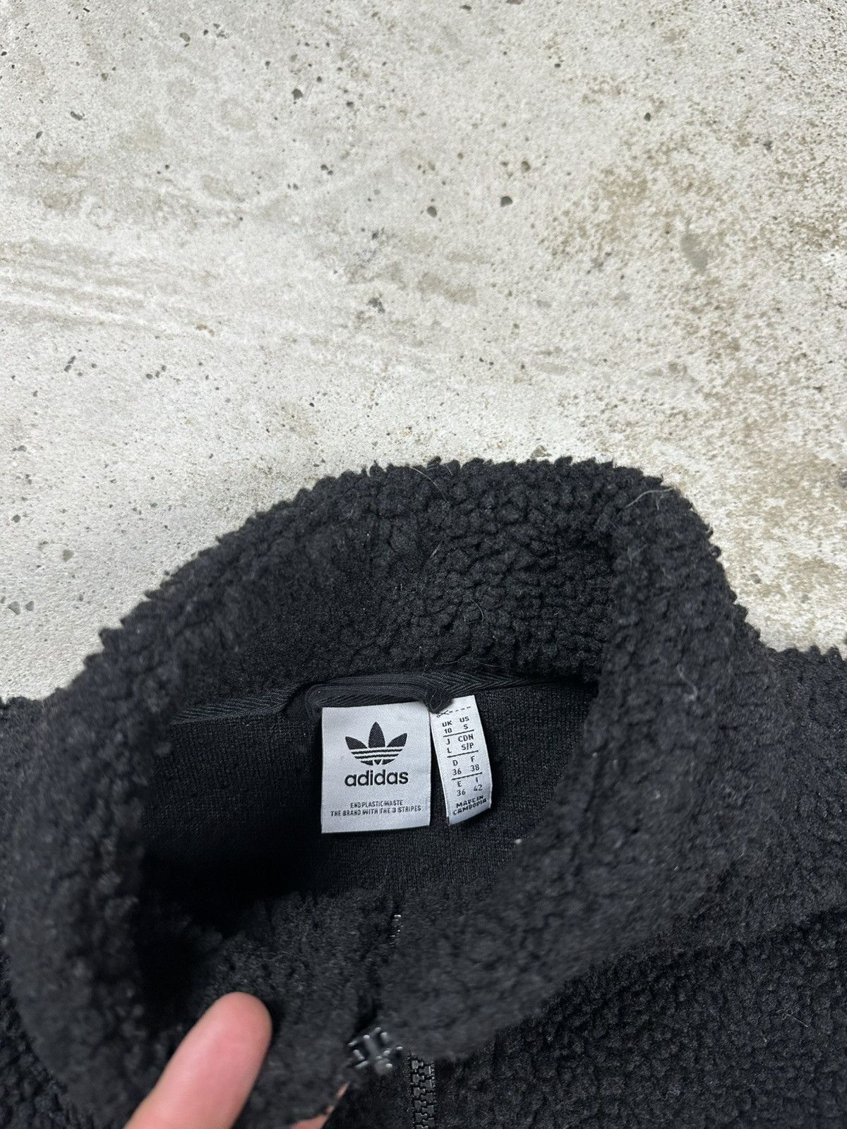 Adidas Adidas Fleece Cropped Half Zip Sweatshirt Boxy Fit Sherpa Size S / US 4 / IT 40 - 8 Thumbnail