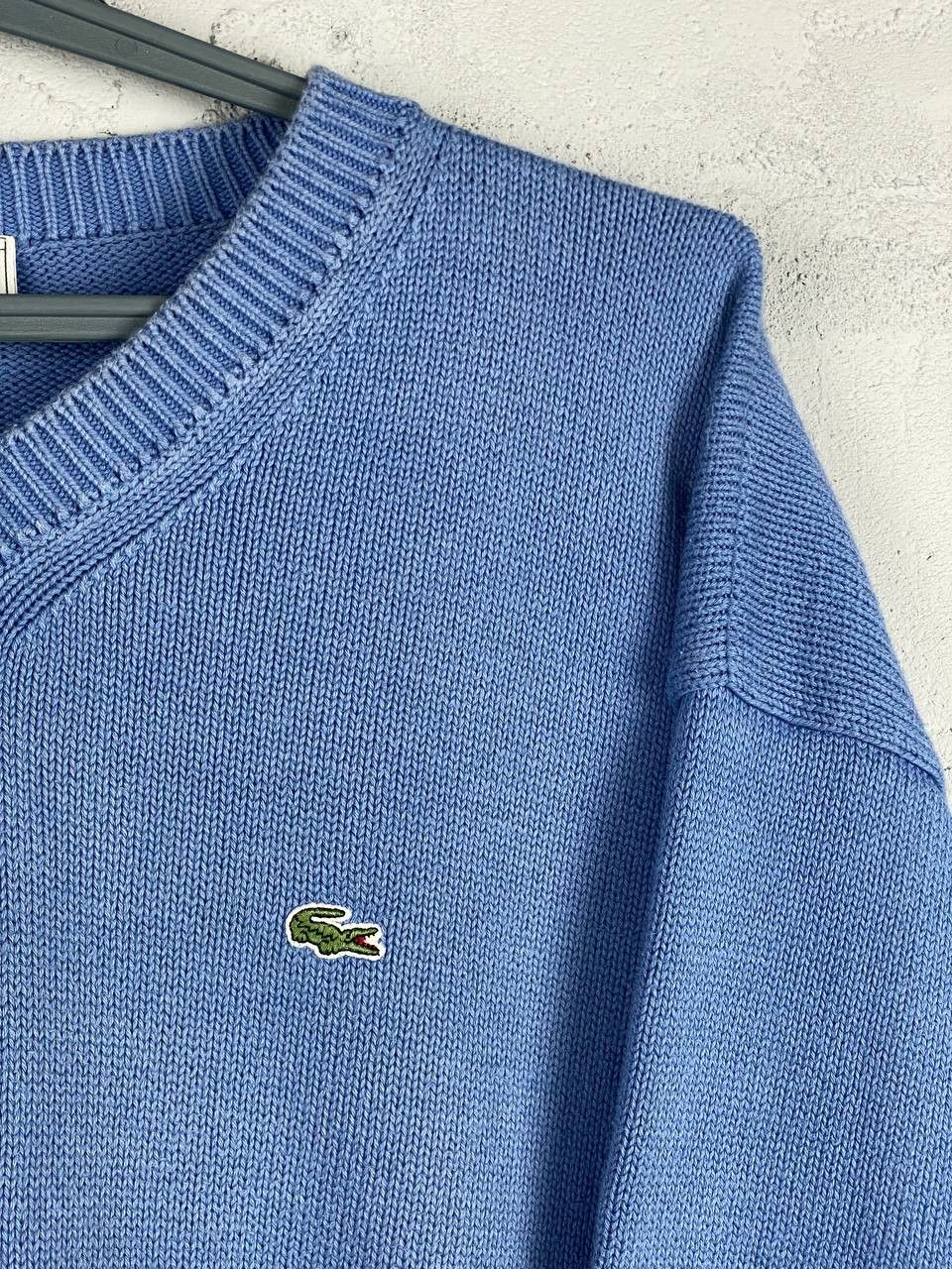 Lacoste × Vintage Vintage Lacoste Sky Blye embroidery logo sweater knit Size US XL / EU 56 / 4 - 5 Thumbnail