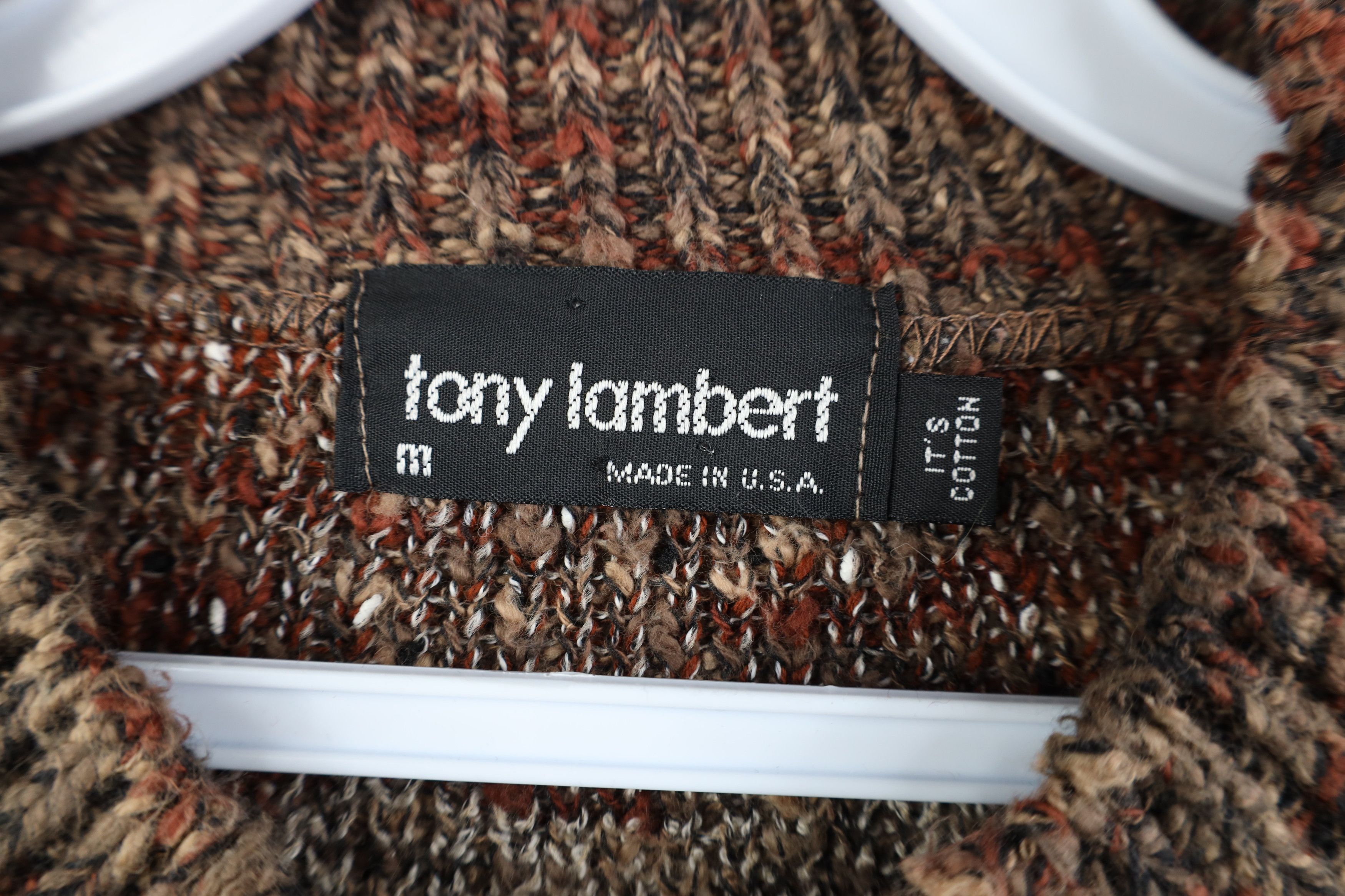 Vintage Vintage 90s Streetwear Geometric Knit Sweater Earth Tone USA Size US M / EU 48-50 / 2 - 4 Thumbnail