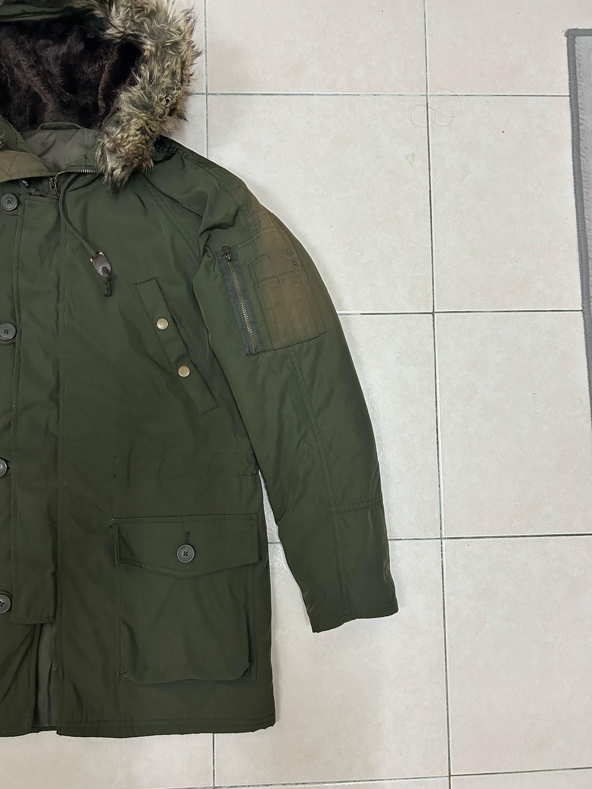 GU Vintage Sun Faded GU Military Multi Pocket Fur Jacket Size US M / EU 48-50 / 2 - 5 Thumbnail