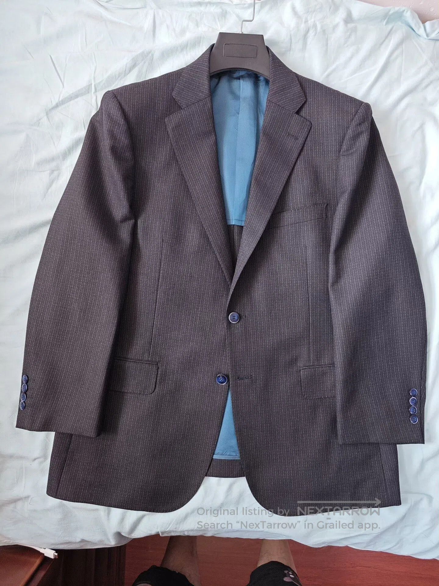 SCABAL Custom SCABAL Gray Wool Suit Jacket. Size US XL / EU 56 / 4 - 5 Thumbnail