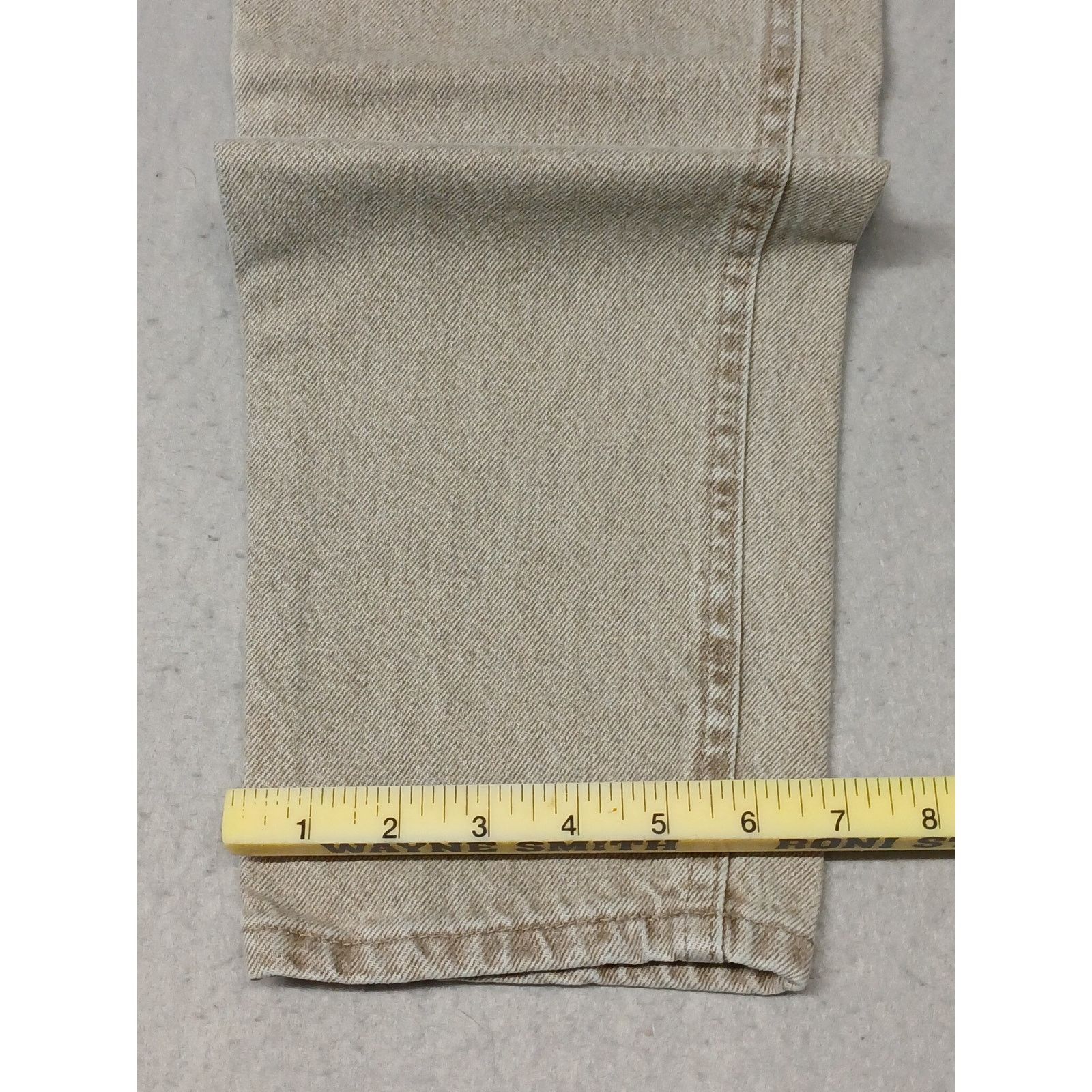 Lee Lee (8L) Vintage High Rise Straight Tan Denim Jeans Size 30" / US 8 / IT 44 - 6 Thumbnail