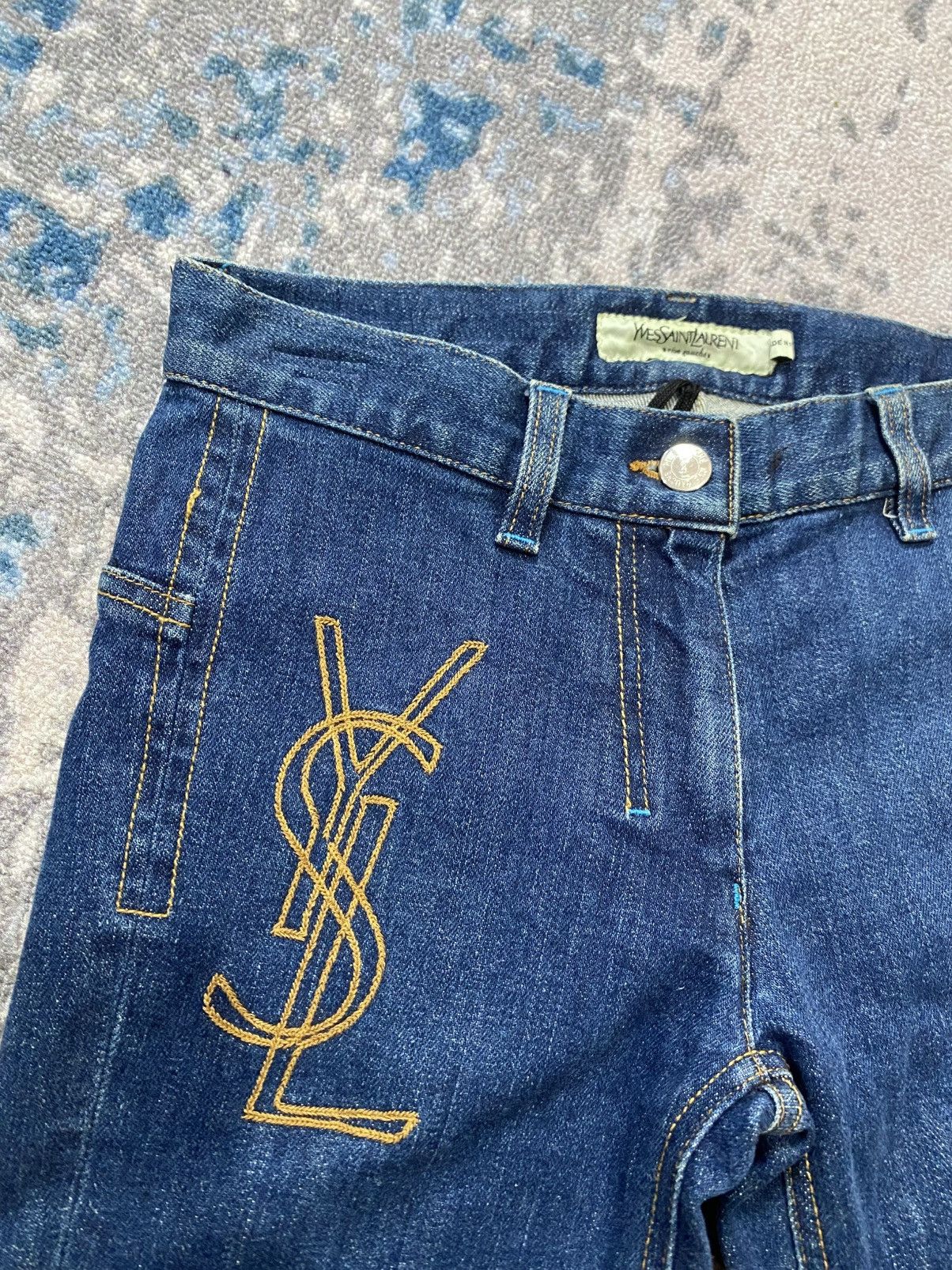 Yves Saint Laurent Yvesaint Laurent Bootcut Denim Jeans Size US 28 / EU 44 - 4 Thumbnail