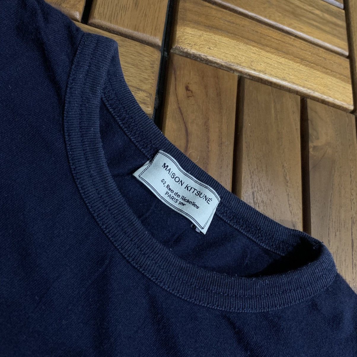 Maison Kitsune Maison Kitsune Tricolor Fox Logo Pocket T-Shirt Size US L / EU 52-54 / 3 - 3 Thumbnail